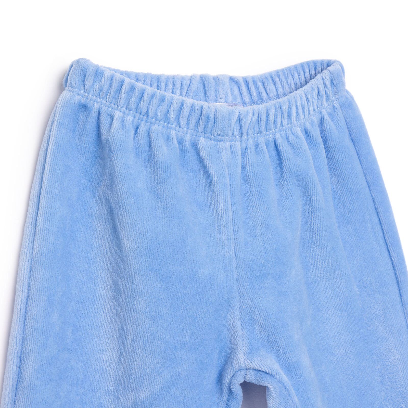 Erkek Bebek Eşofman Alt Fitilli Kadife Örme Lastikli Paça