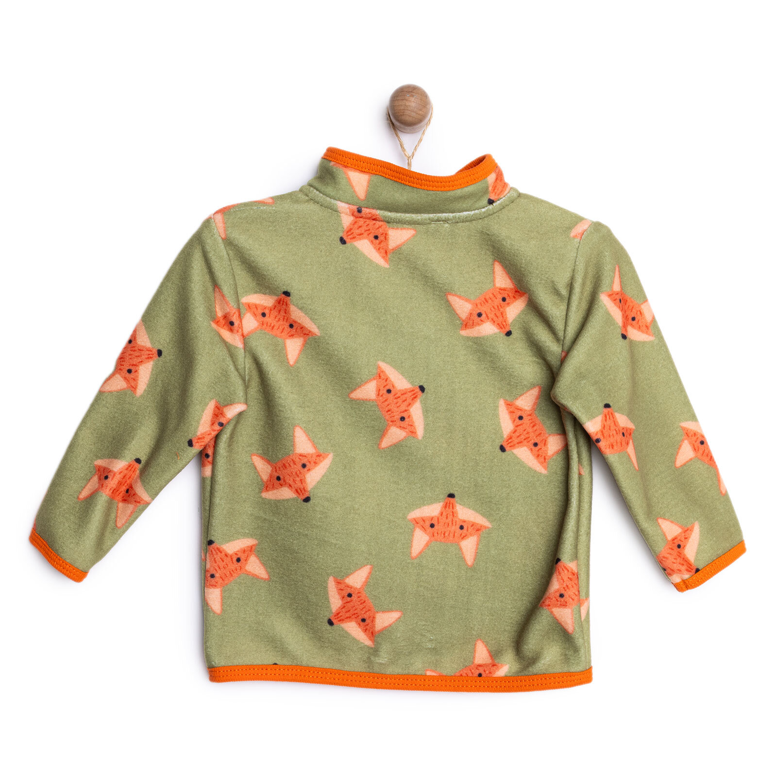 Basic Metraj Baskılı Polar Hırka Erkek Bebek