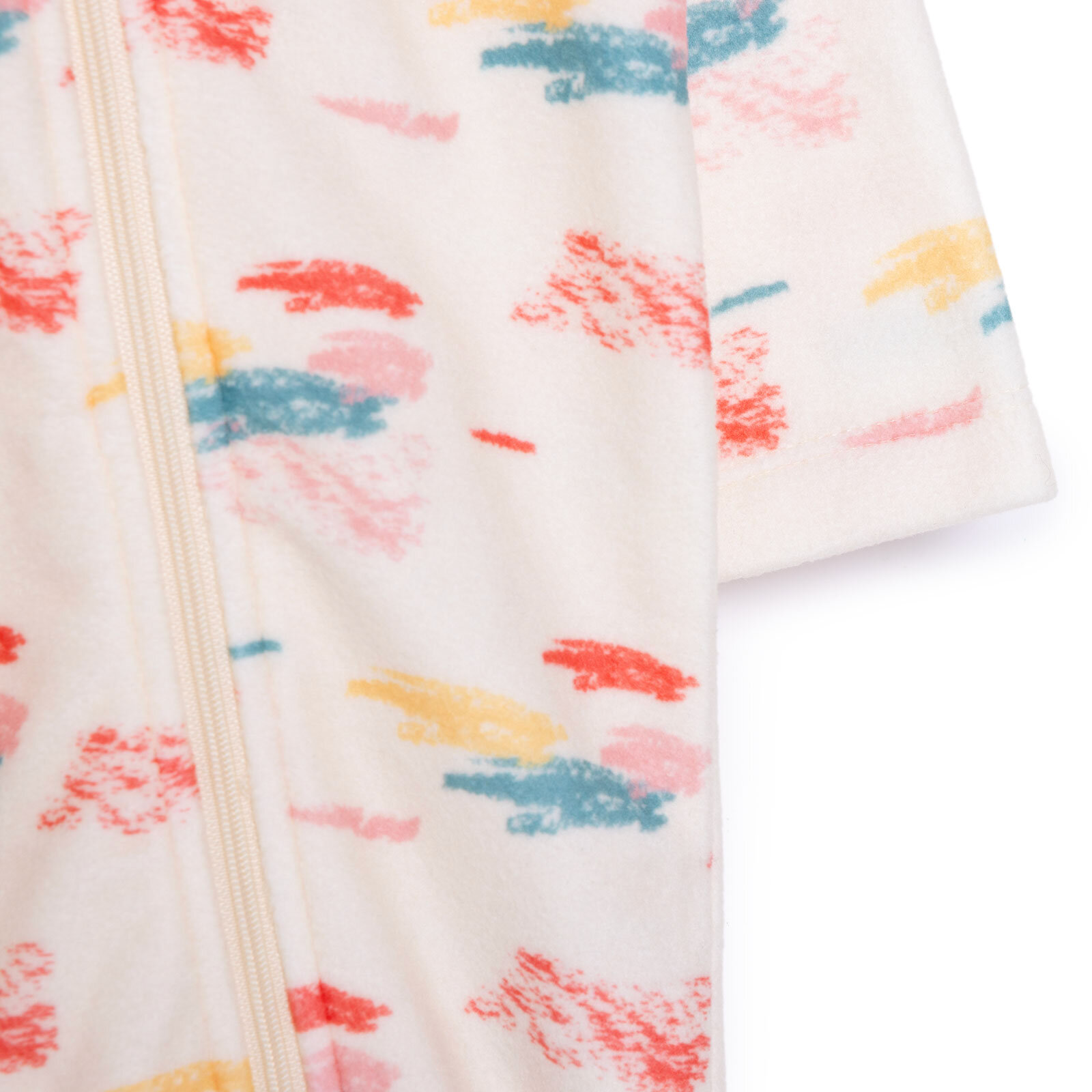 Basic Metraj Baskılı Polar Patiksiz Tulum Kız Bebek