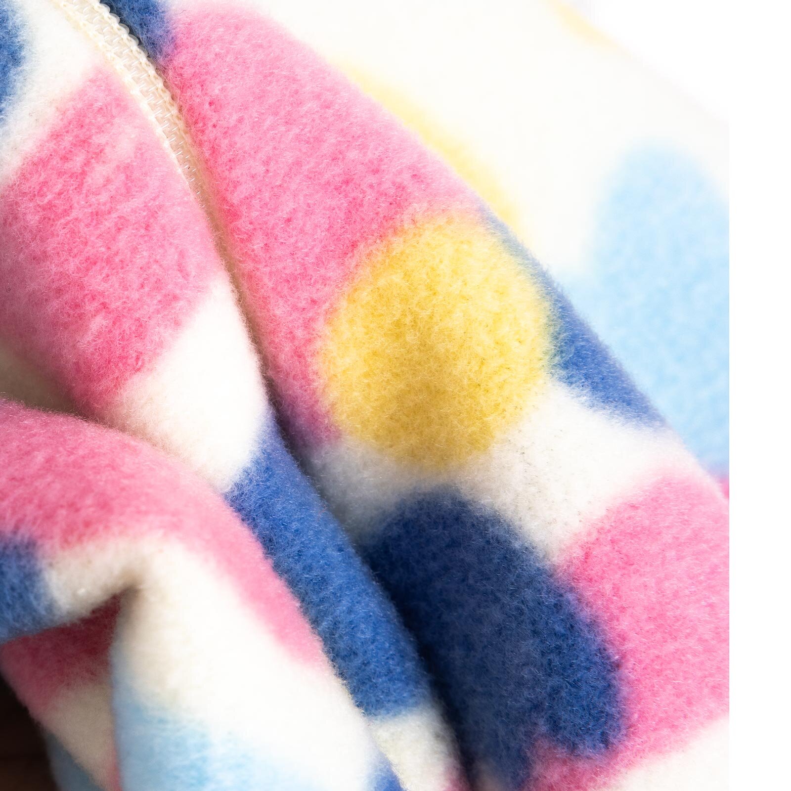 Basic Metraj Baskılı Polar Patiksiz Tulum Kız Bebek