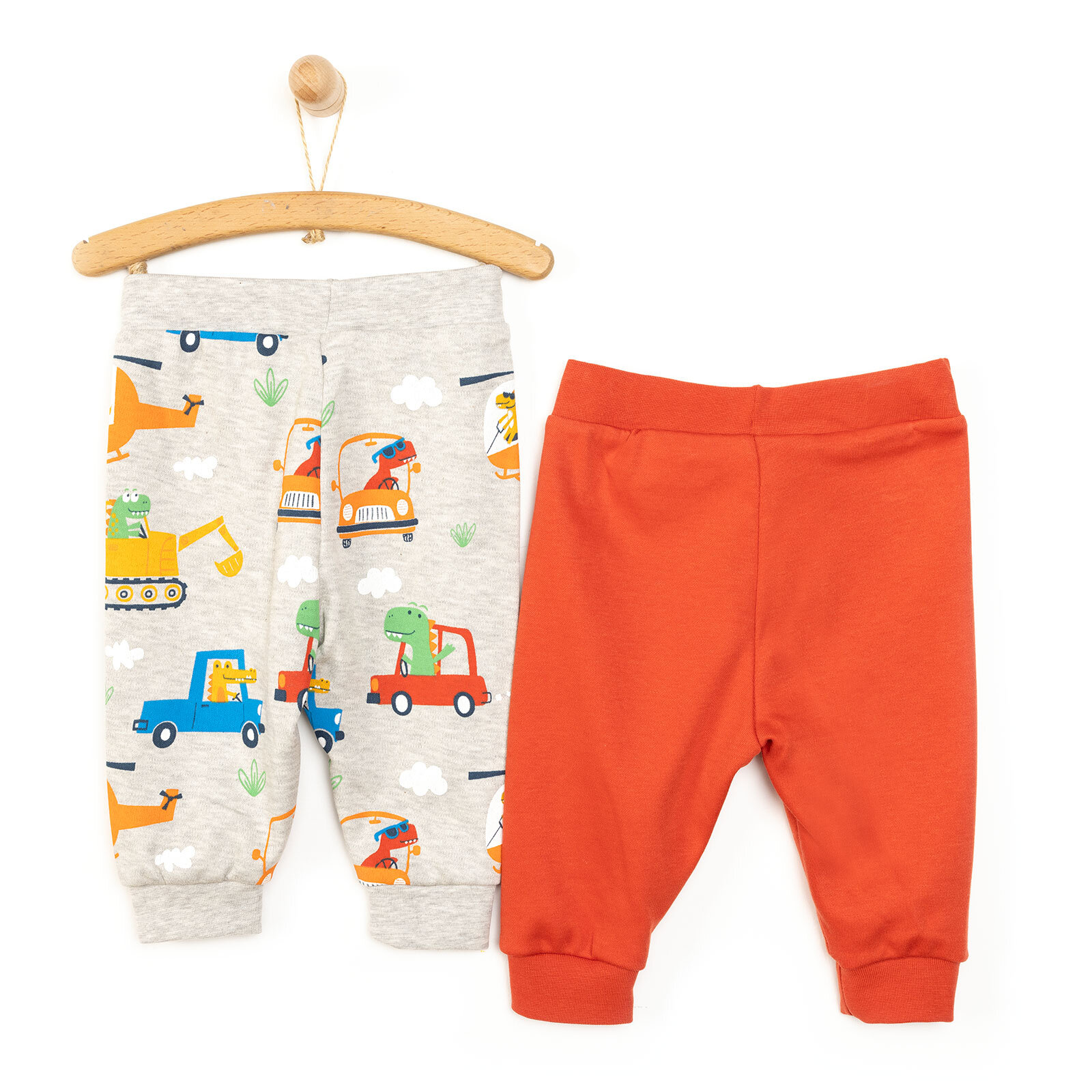 Basic Helikopter Desenli 2li Patiksiz Alt Erkek Bebek