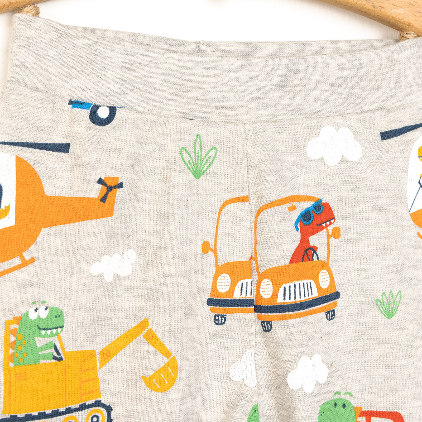 Basic Helikopter Desenli 2li Patiksiz Alt Erkek Bebek