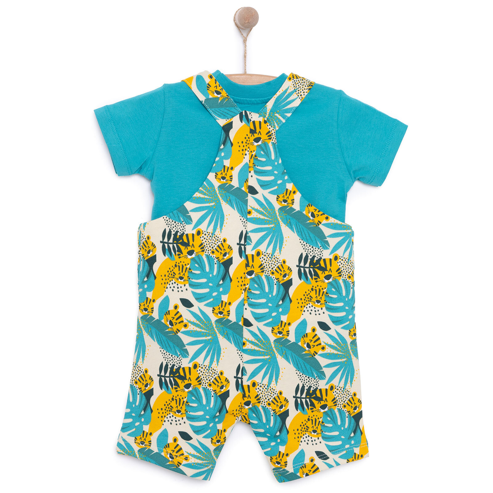 Basic Şort Salopet-Tshirt