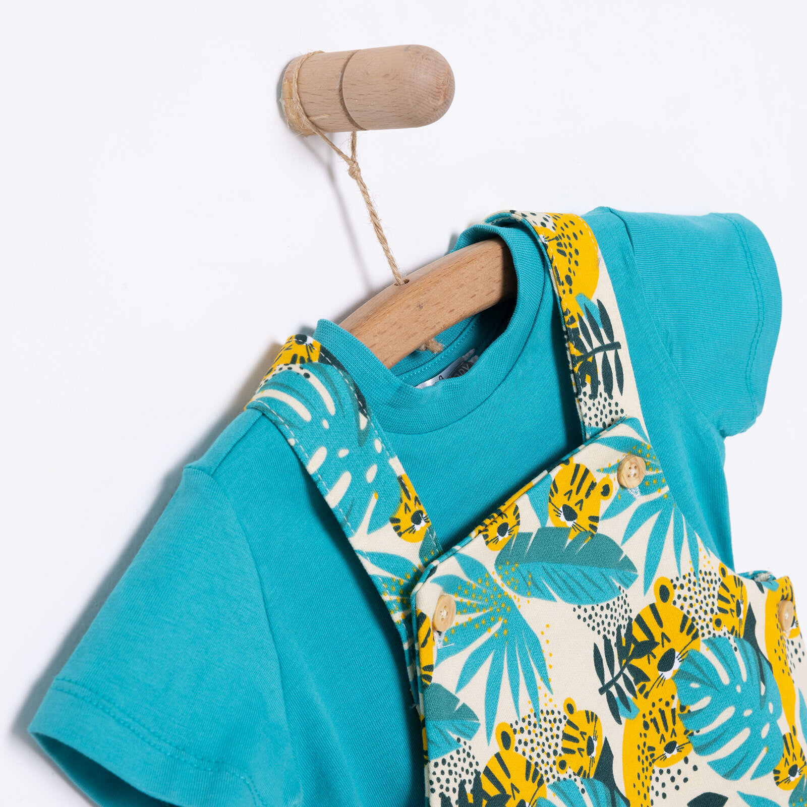 Basic Şort Salopet-Tshirt