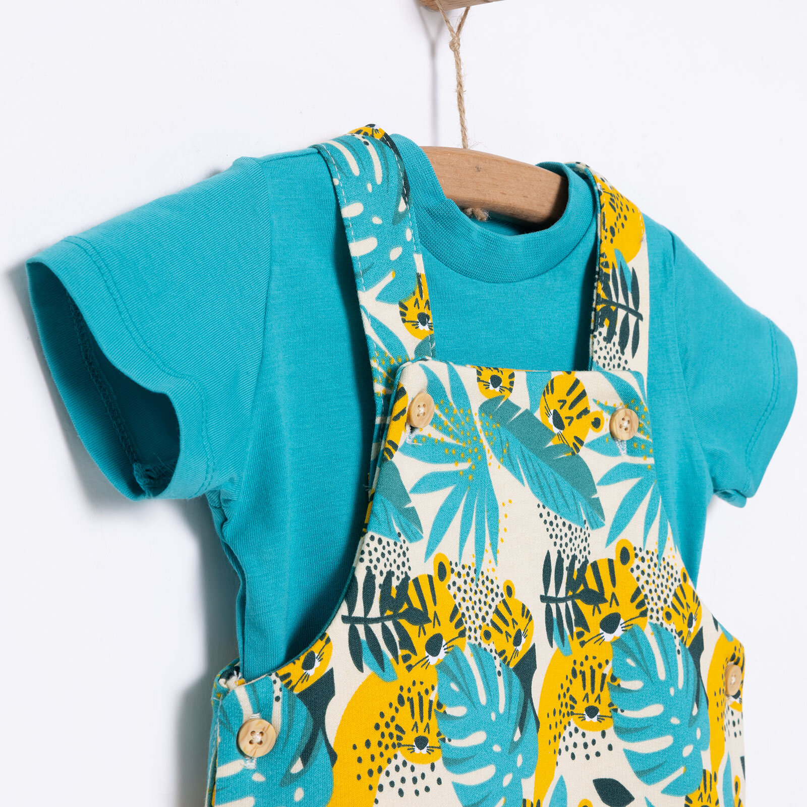 Basic Şort Salopet-Tshirt