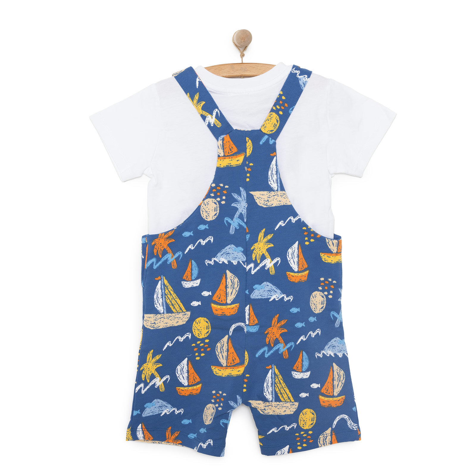 Basic Şort Salopet-Tshirt