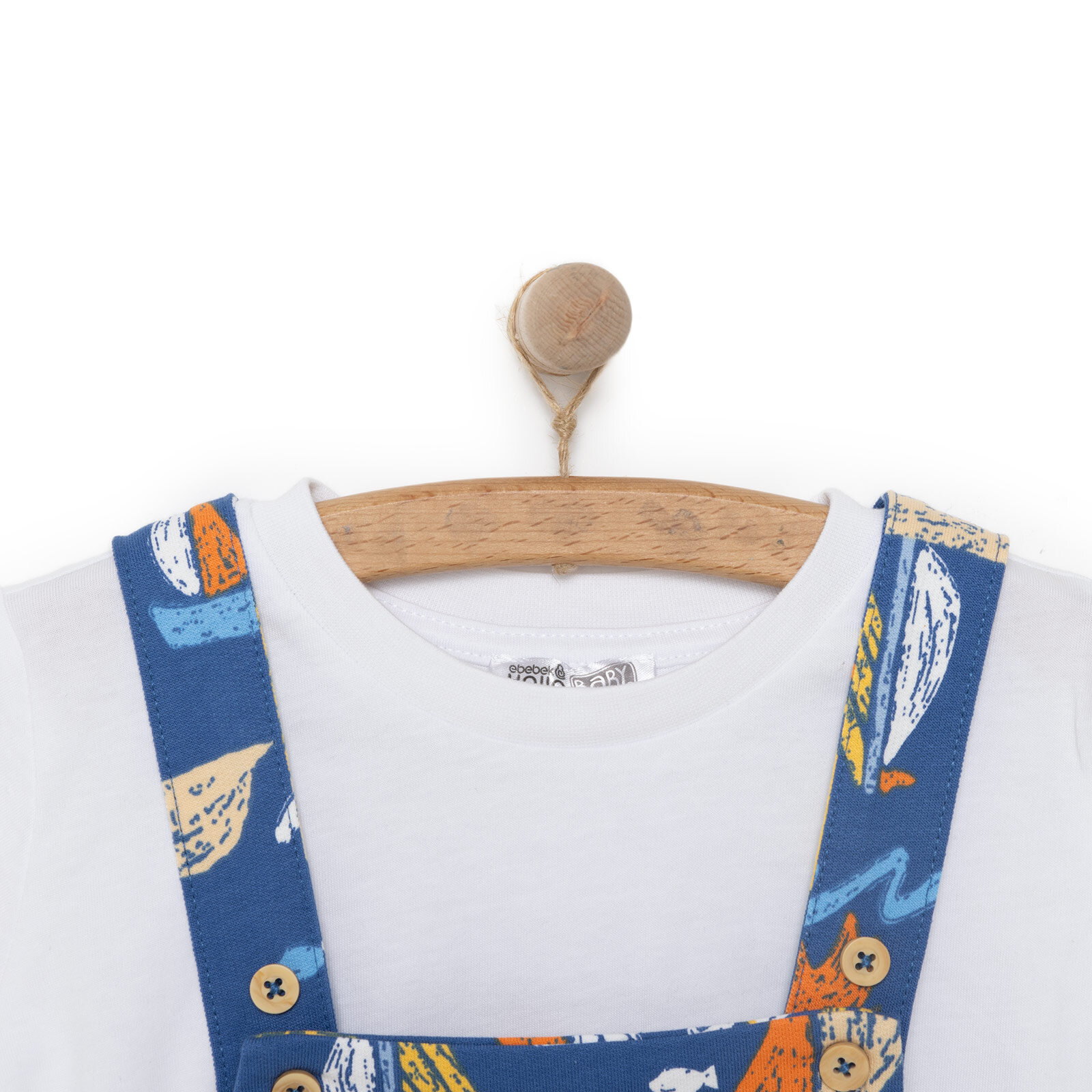 Basic Şort Salopet-Tshirt