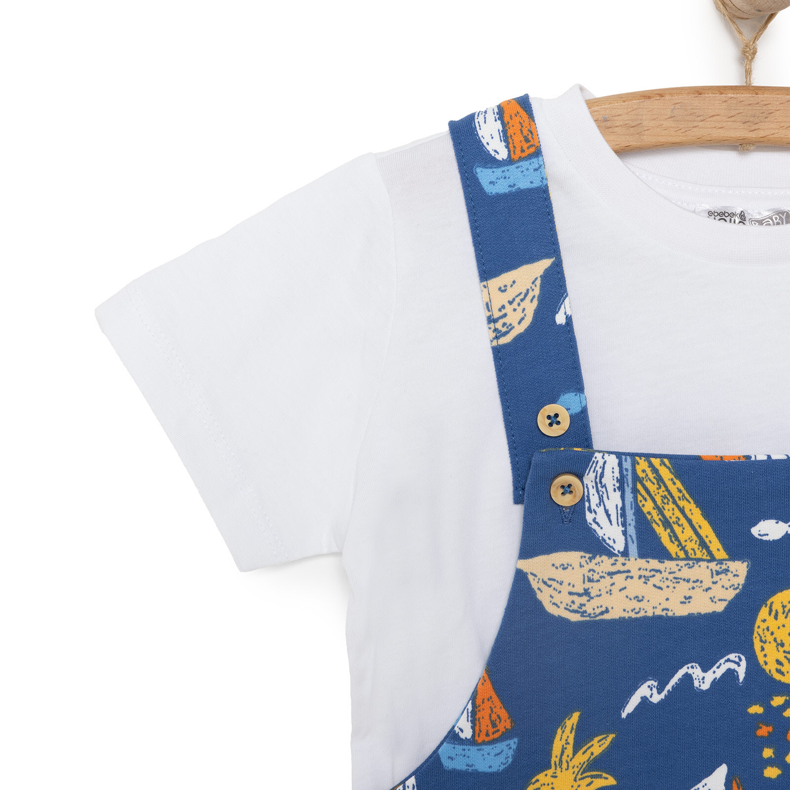 Basic Şort Salopet-Tshirt