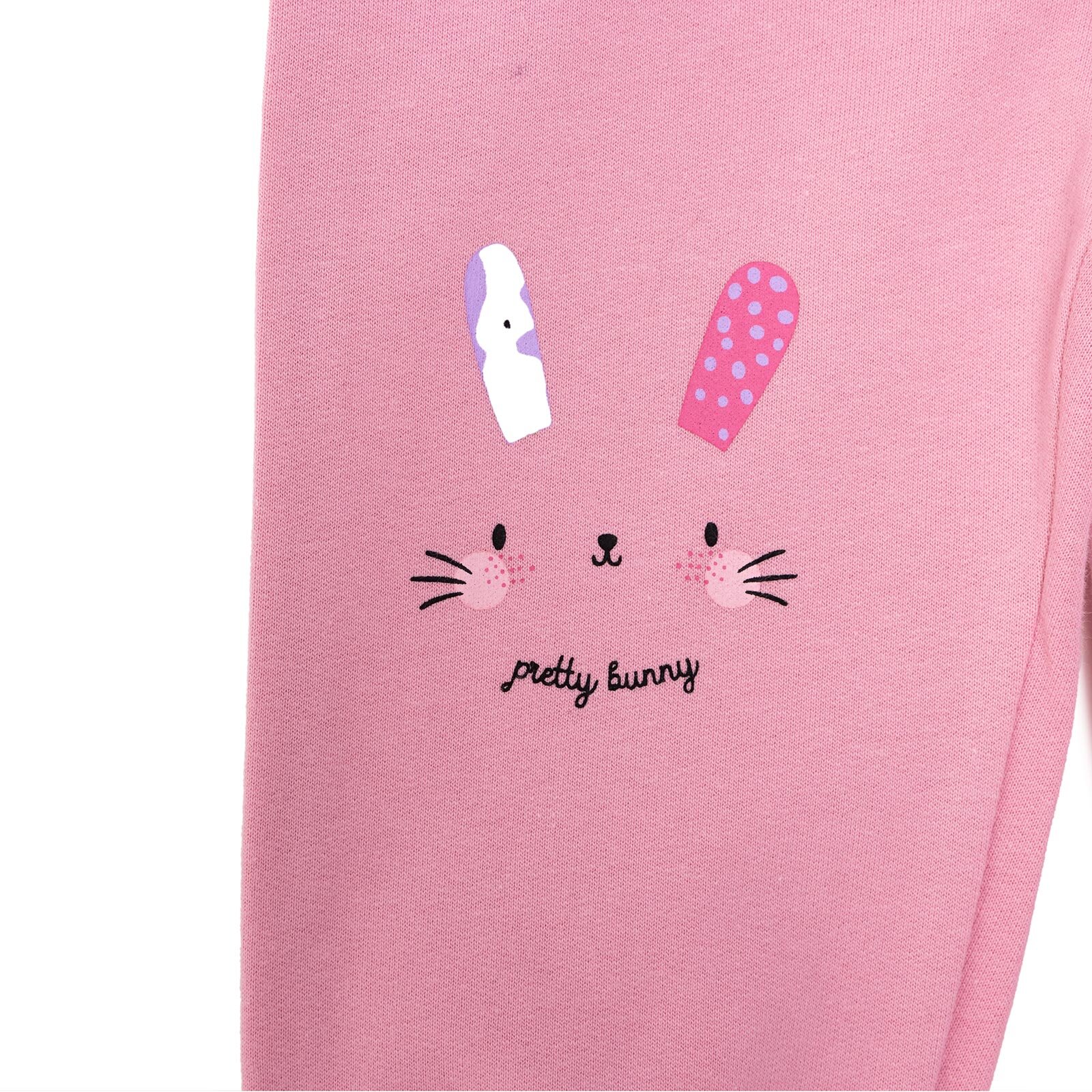 Basic Tavşan Baskılı Az Şardonlu Eşofman Alt Unisex