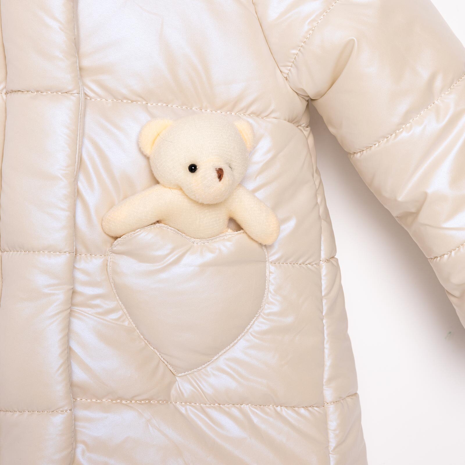 Basic Tavşan Cepli Mont Kız Bebek