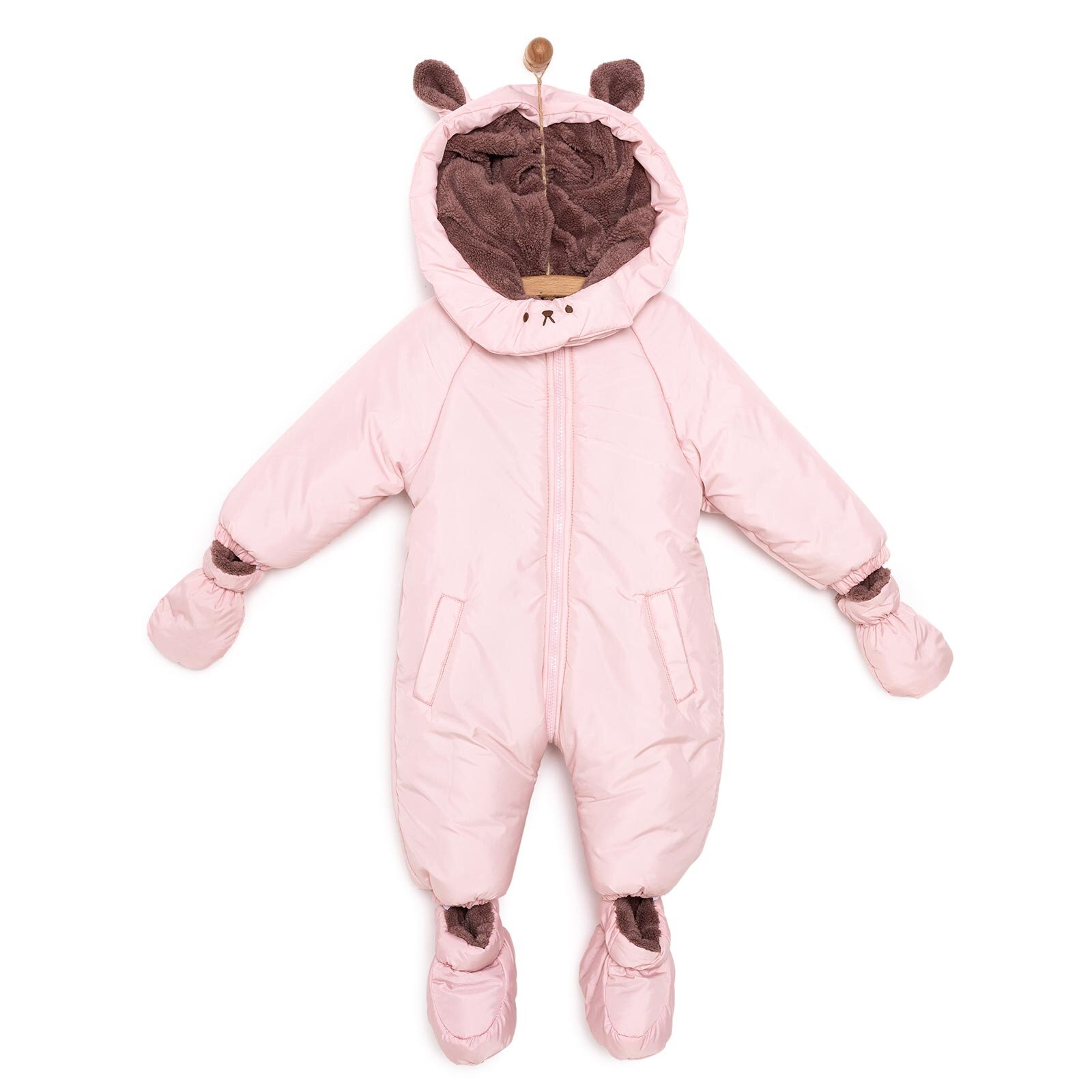 Basic Tavşan Kulaklı Astronot Tulum Kız Bebek