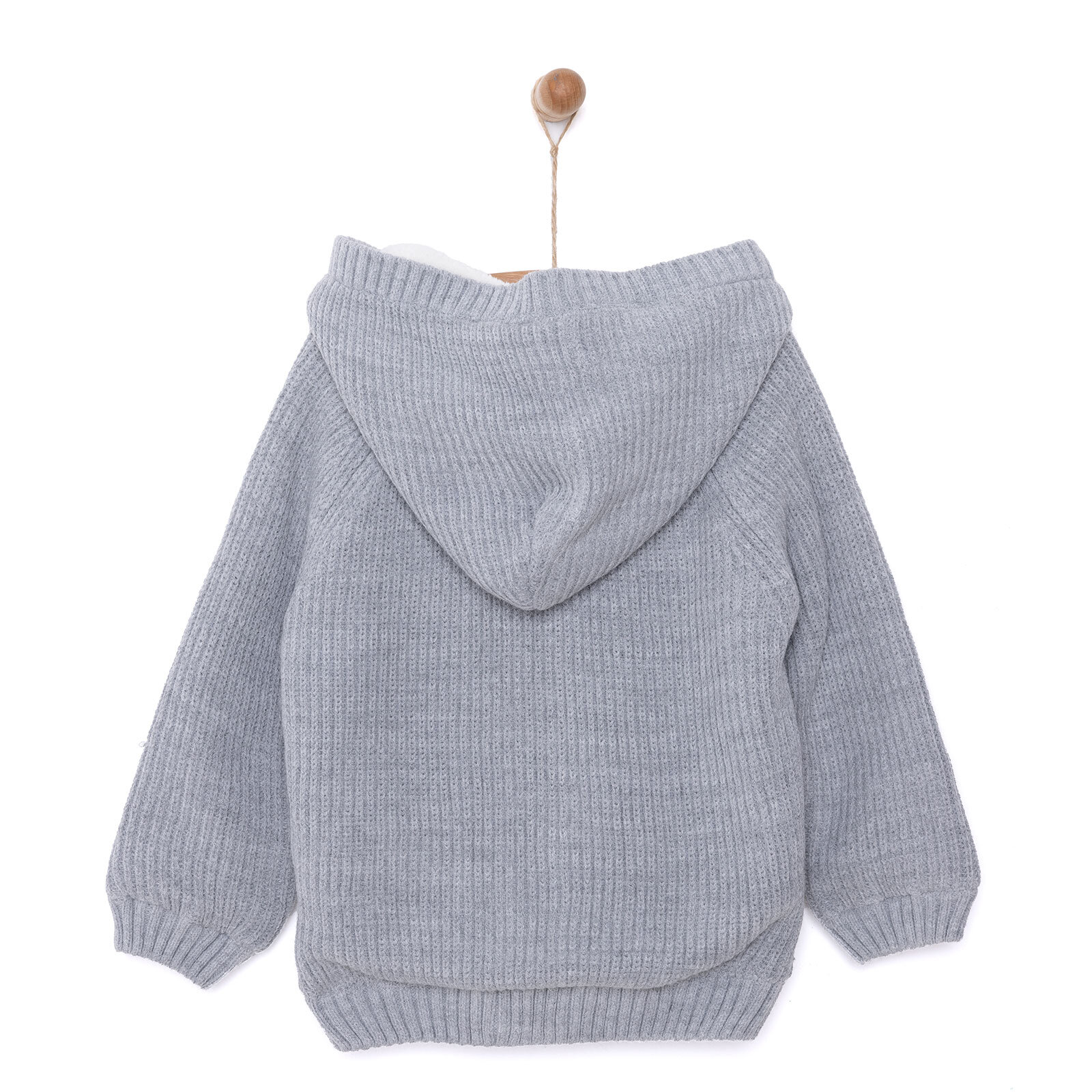 Basic Unisex Peluş Triko Hırka Unisex