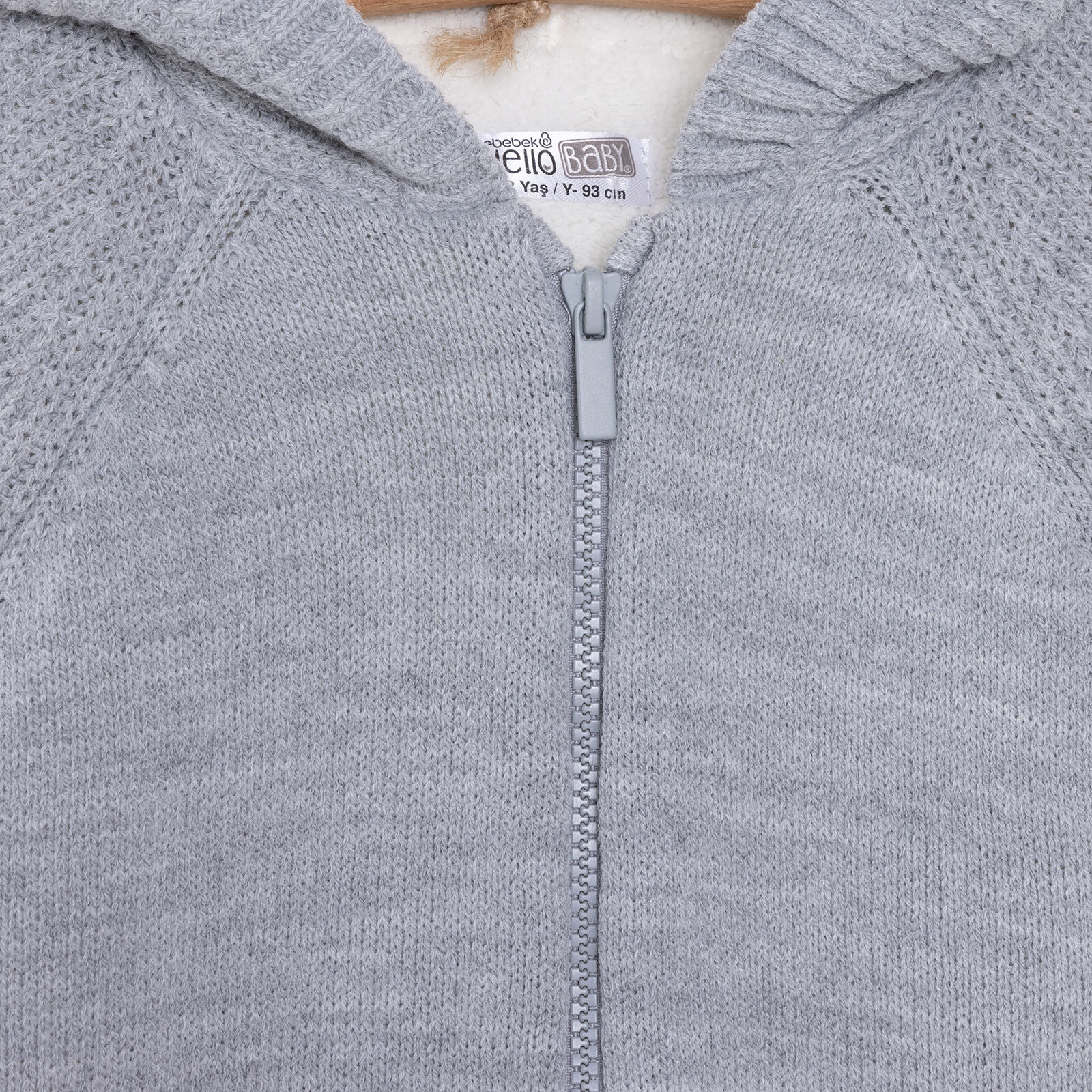 Basic Unisex Peluş Triko Hırka Unisex