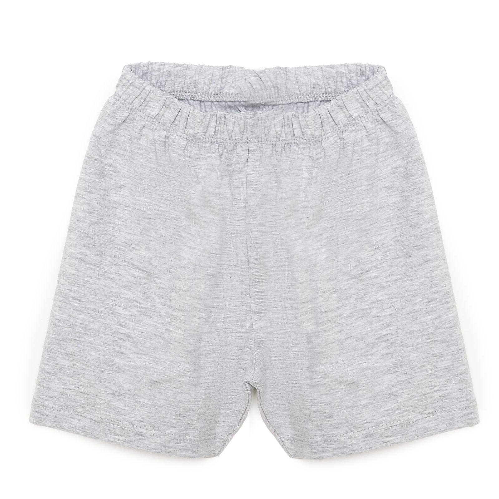 Unisex Bebek Şort Süprem Kumaş Gri Melanj