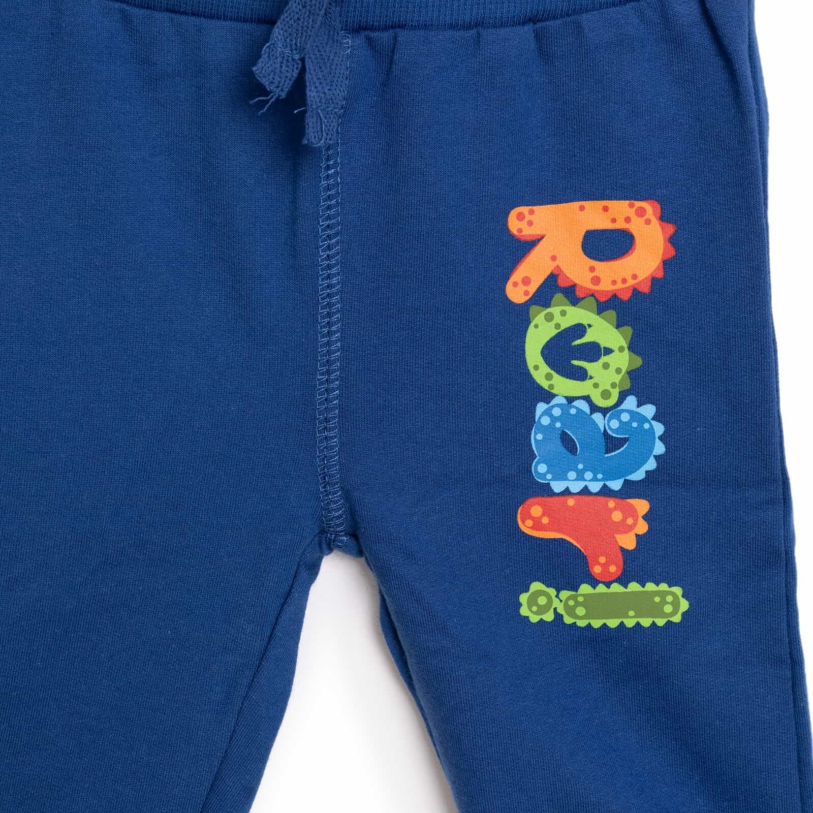 Basic Yazı Baskılı Az Şardonlu Eşofman Alt Erkek Bebek