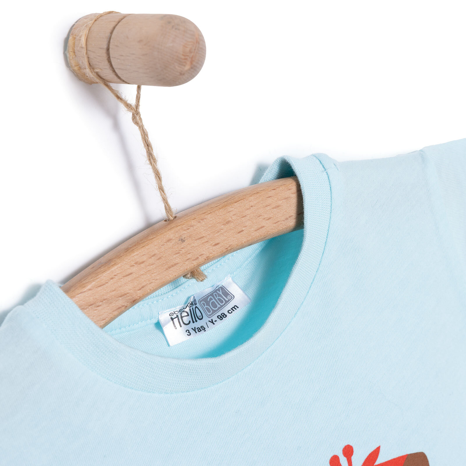 Basic Zürafa Desenli Tshirt Erkek Bebek