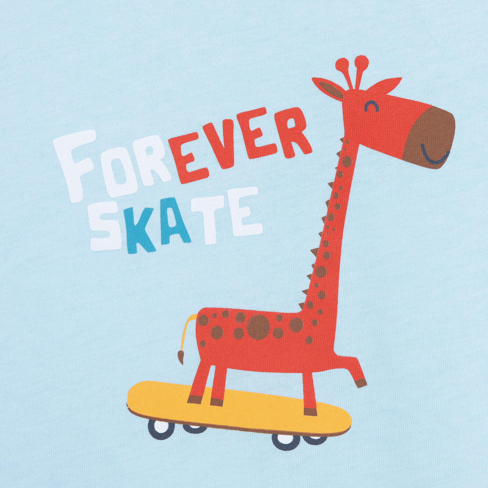 Basic Zürafa Desenli Tshirt Erkek Bebek