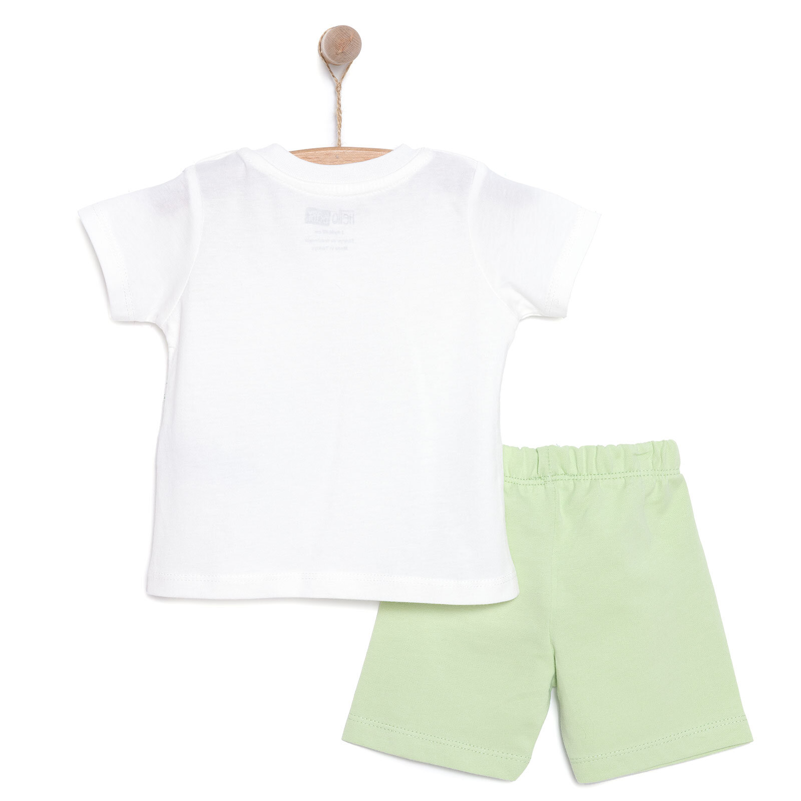 Baskılı 2 ip Yenidoğan Erkek Tshirt-Şort Erkek Bebek