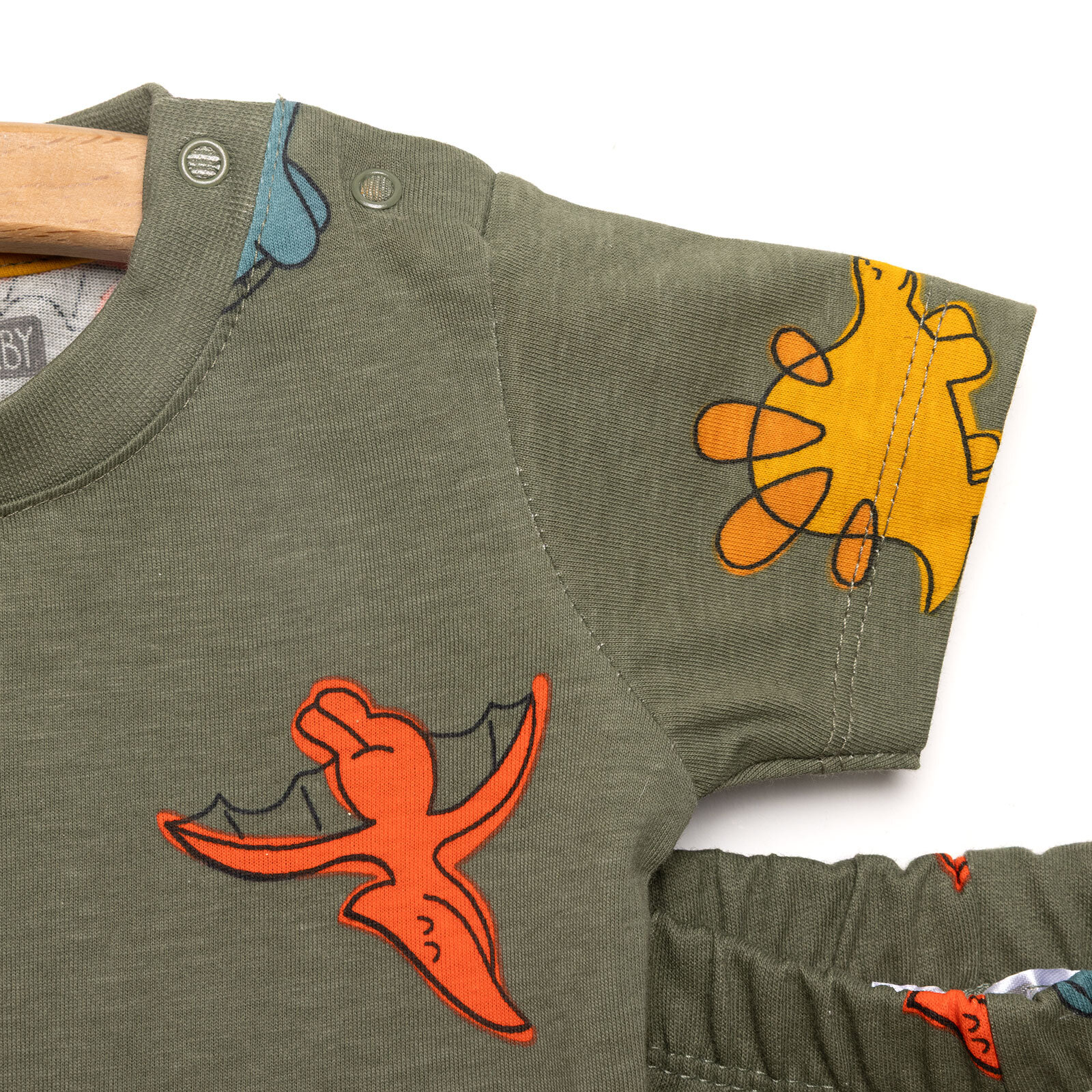 Baskılı 2 ip Yenidoğan Erkek Tshirt-Şort Erkek Bebek