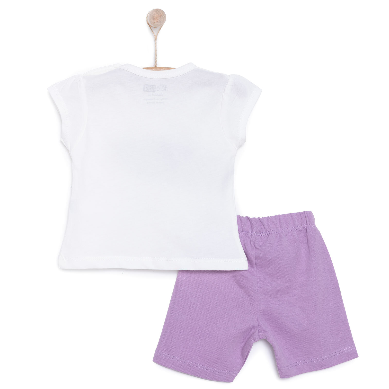 Baskılı 2 ip Yenidoğan Kız Tshirt-Şort Kız Bebek Baskılı 2 ip Yenidoğan Kız Tshirt-Şort Kız Bebek