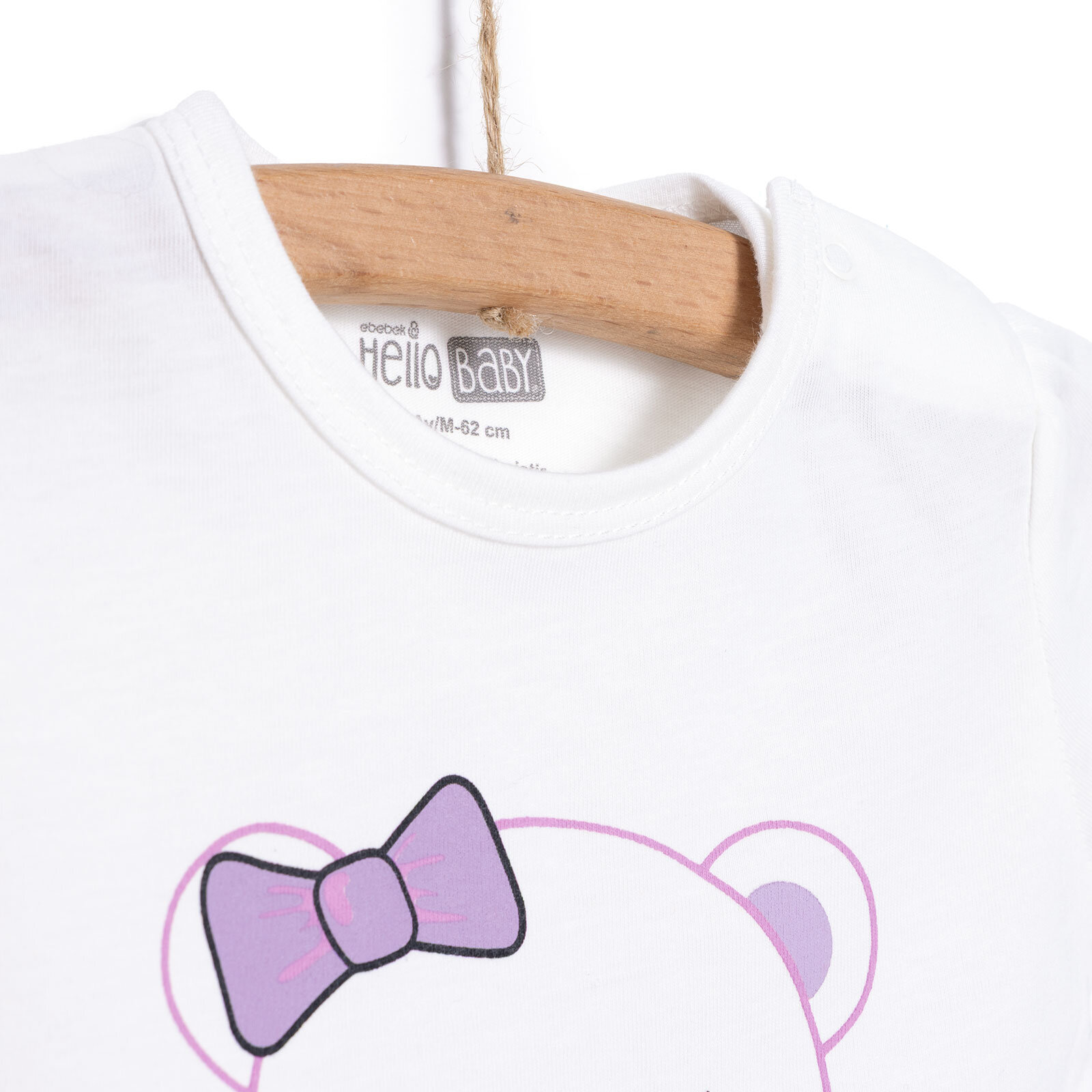 Baskılı 2 ip Yenidoğan Kız Tshirt-Şort Kız Bebek Baskılı 2 ip Yenidoğan Kız Tshirt-Şort Kız Bebek