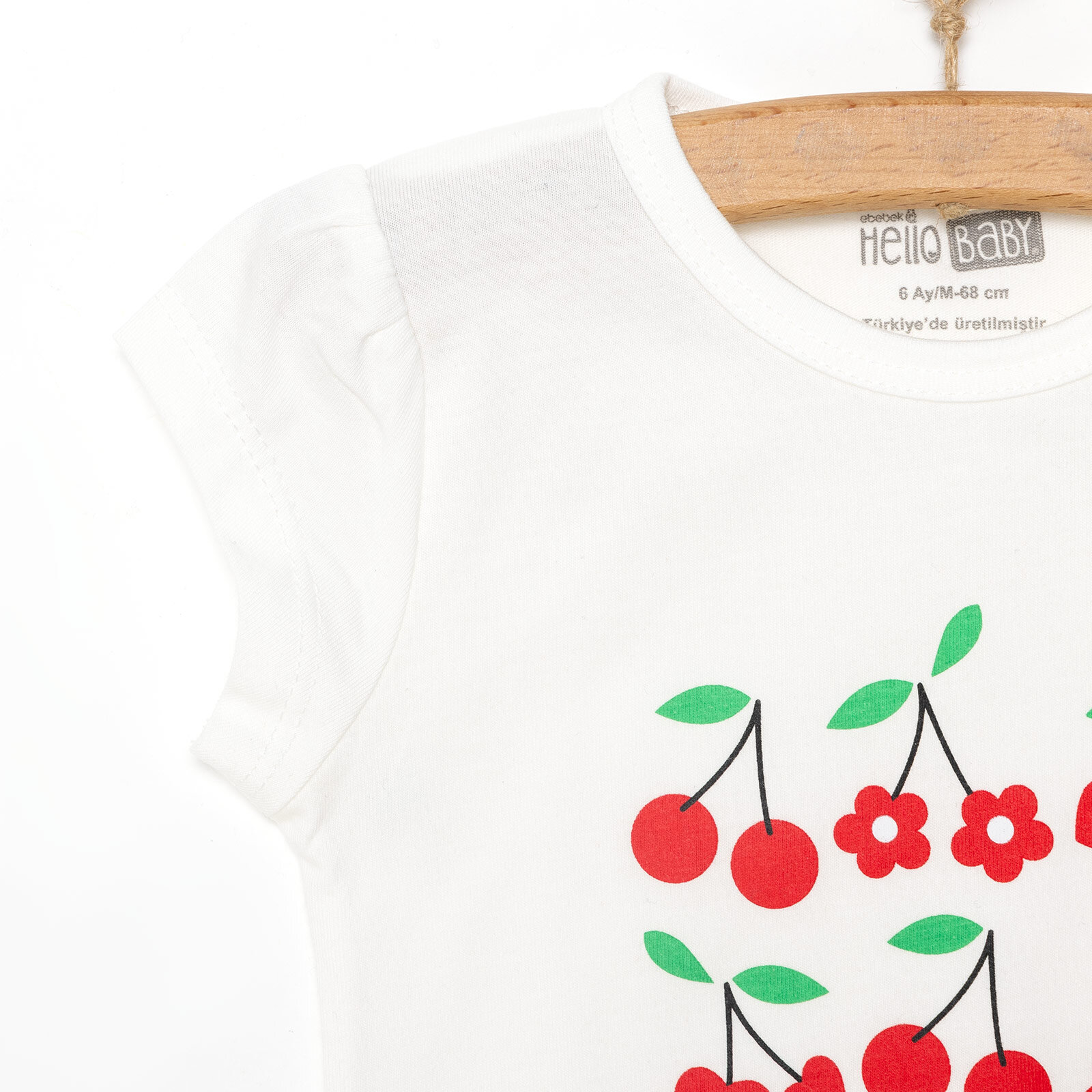 Baskılı 2 ip Yenidoğan Kız Tshirt-Şort Kız Bebek Baskılı 2 ip Yenidoğan Kız Tshirt-Şort Kız Bebek