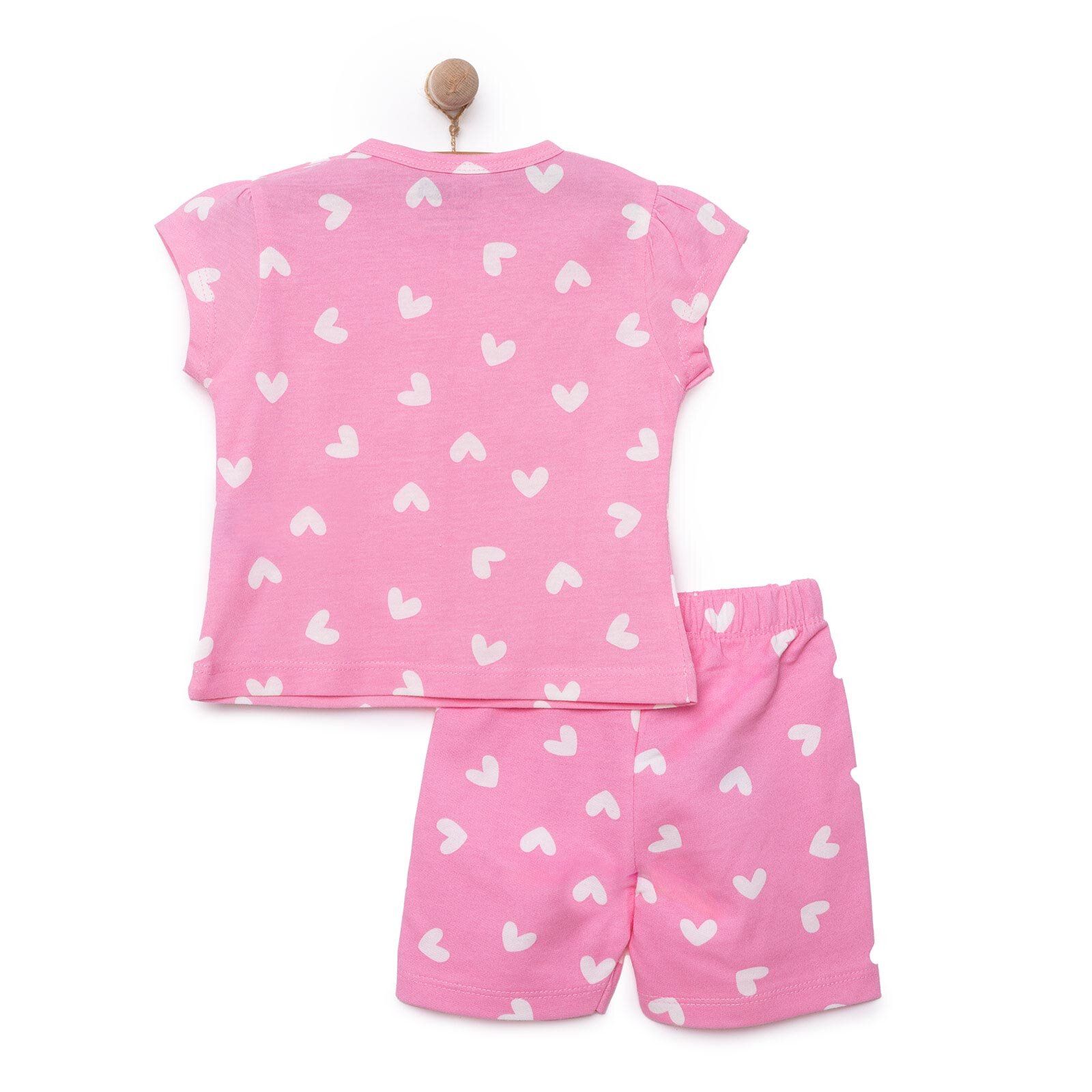 Baskılı Empirme 2 ip Yenidoğan Kız Tshirt-Şort Kız Bebek