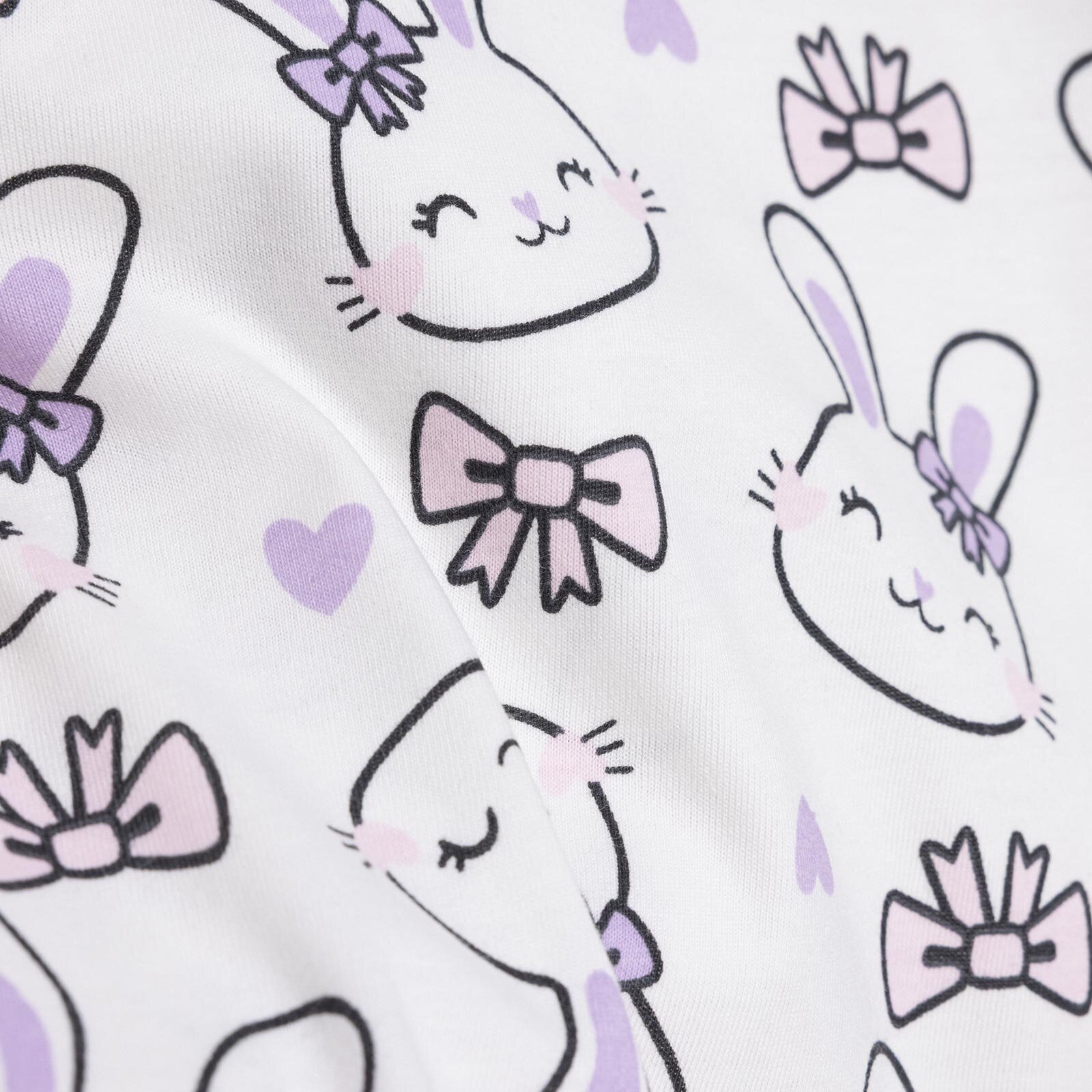 Baskılı Empirme 2 ip Yenidoğan Kız Tshirt-Şort Kız Bebek