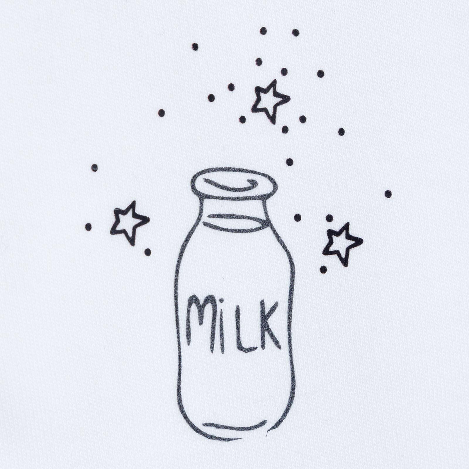 Baskılı Penye Mama Önlük 2'li - Milk