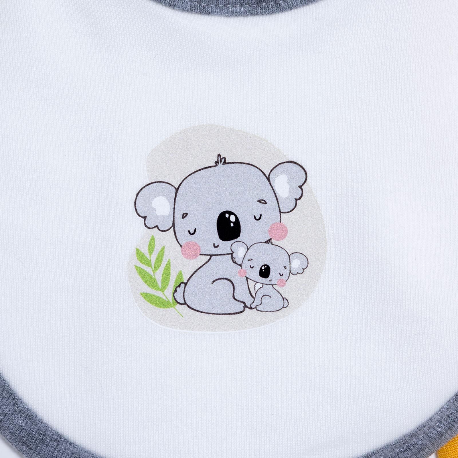 Baskılı Penye Mama Önlük 3'lü - Orman Dostları