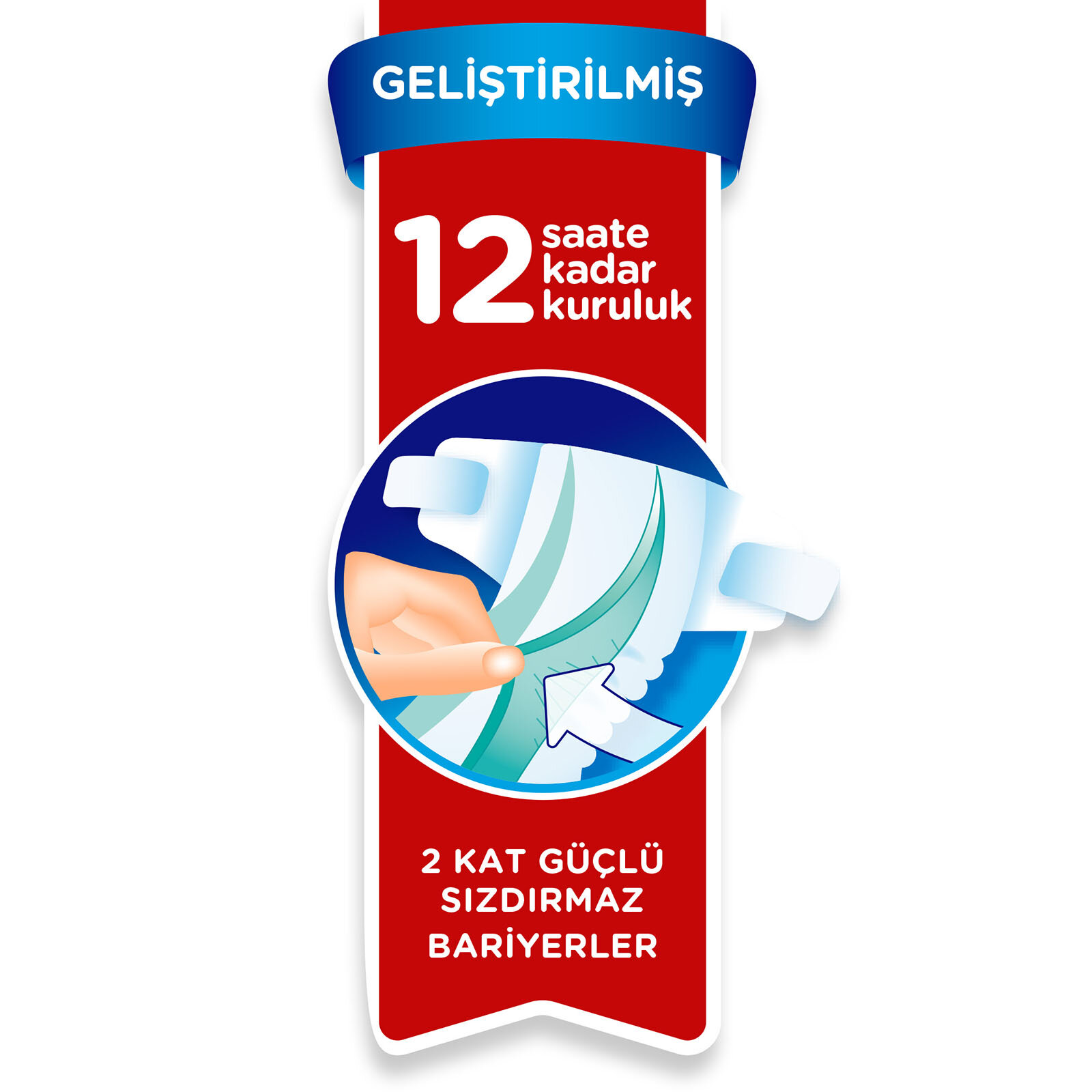 Bebek Bezi Aktif Bebek 1 Beden Yenidoğan Standart Paket 2-5 kg 44 Adet