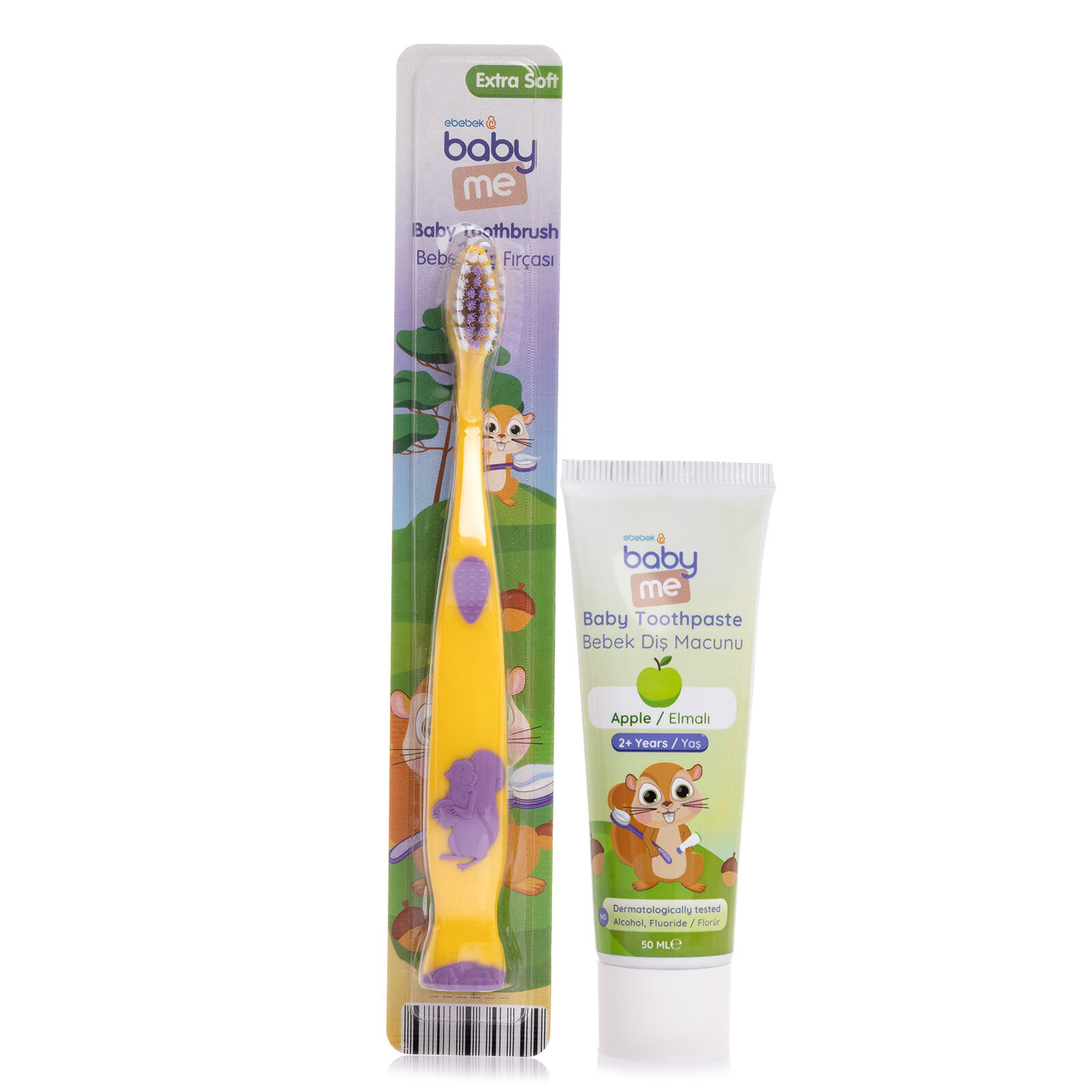 Bebek Elmalı Diş Fırçası ve Macunu Seti Bebek Elmalı Diş Fırçası ve Macunu Seti