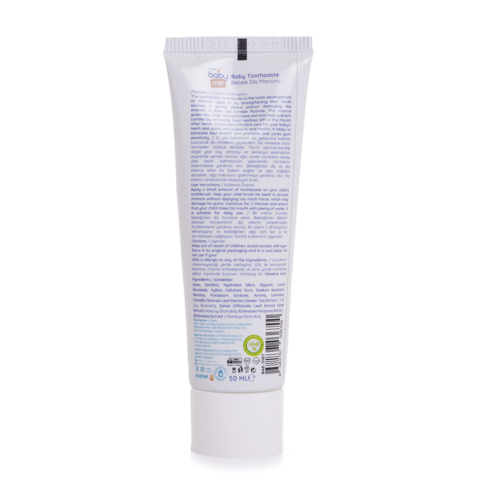 Bebek Elmalı Diş Fırçası ve Macunu Seti Bebek Elmalı Diş Fırçası ve Macunu Seti