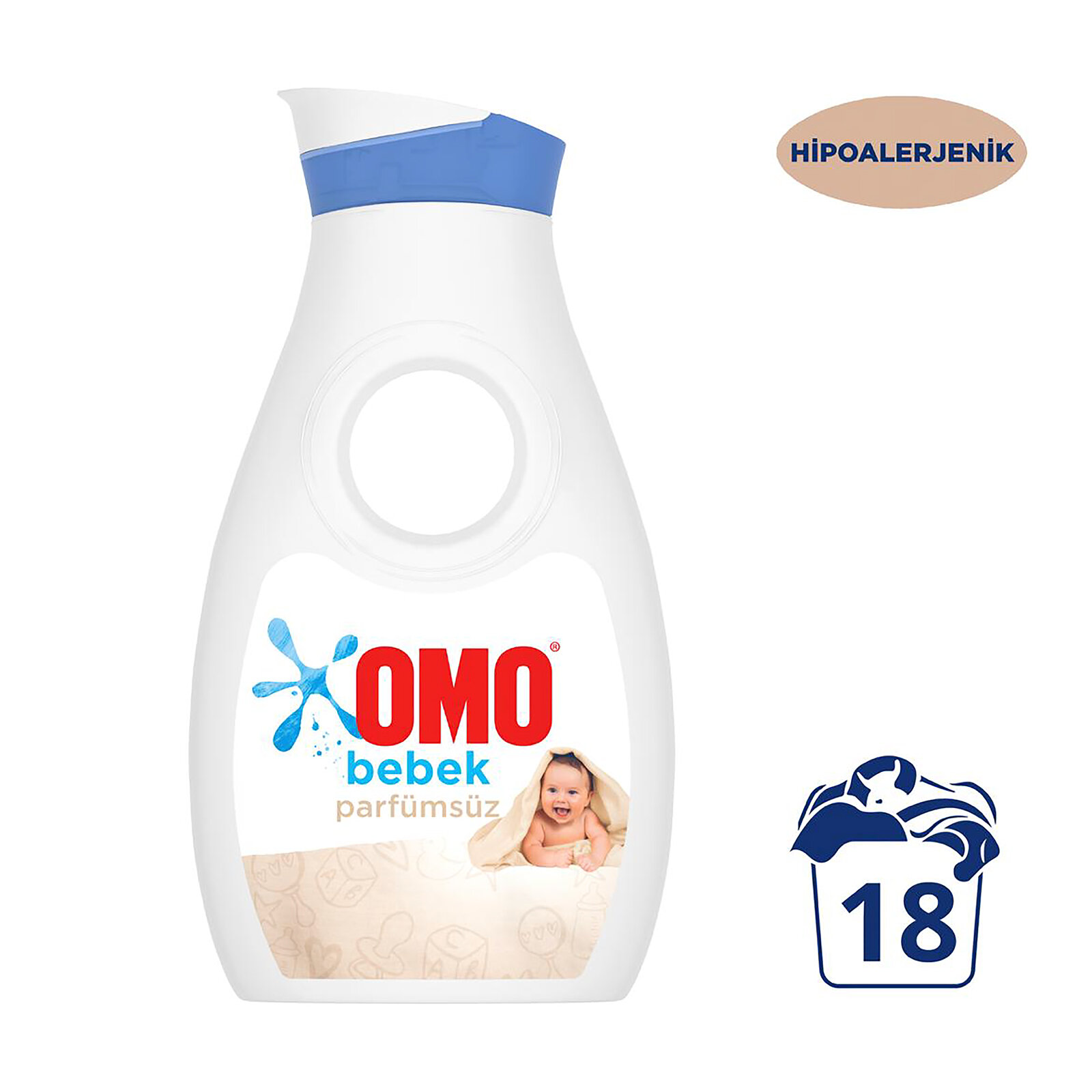 Bebek Parfümsüz Sıvı Deterjan 18 Yıkama 900 ml