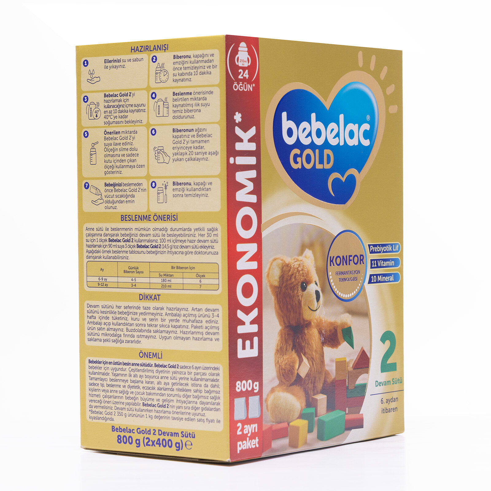 2 Devam Sütü 800 gr 6-12 Ay