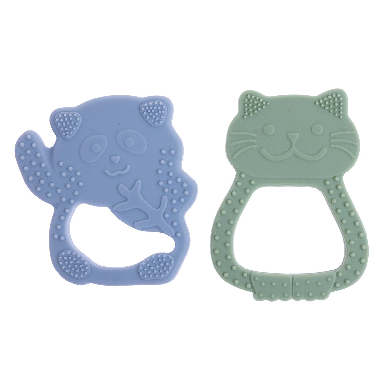 Besties Silikon Diş Kaşıyıcı Buz Mavisi Panda & Yeşil Kedi Besties Silikon Diş Kaşıyıcı Buz Mavisi Panda & Yeşil Kedi