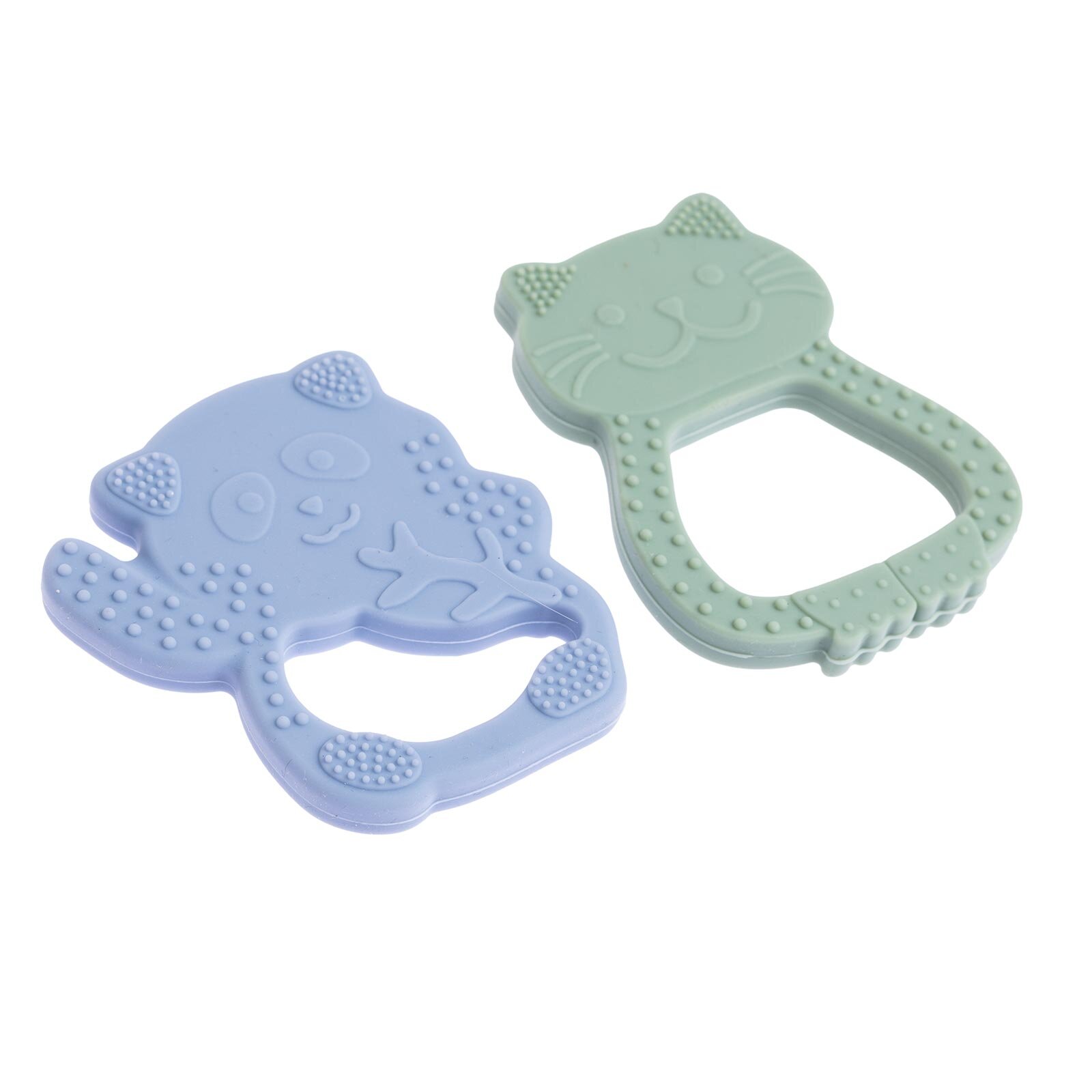 Besties Silikon Diş Kaşıyıcı Buz Mavisi Panda & Yeşil Kedi Besties Silikon Diş Kaşıyıcı Buz Mavisi Panda & Yeşil Kedi