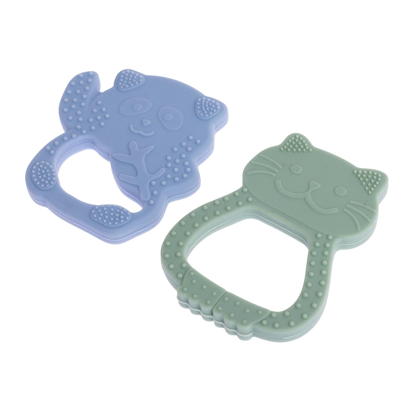 Besties Silikon Diş Kaşıyıcı Buz Mavisi Panda & Yeşil Kedi Besties Silikon Diş Kaşıyıcı Buz Mavisi Panda & Yeşil Kedi