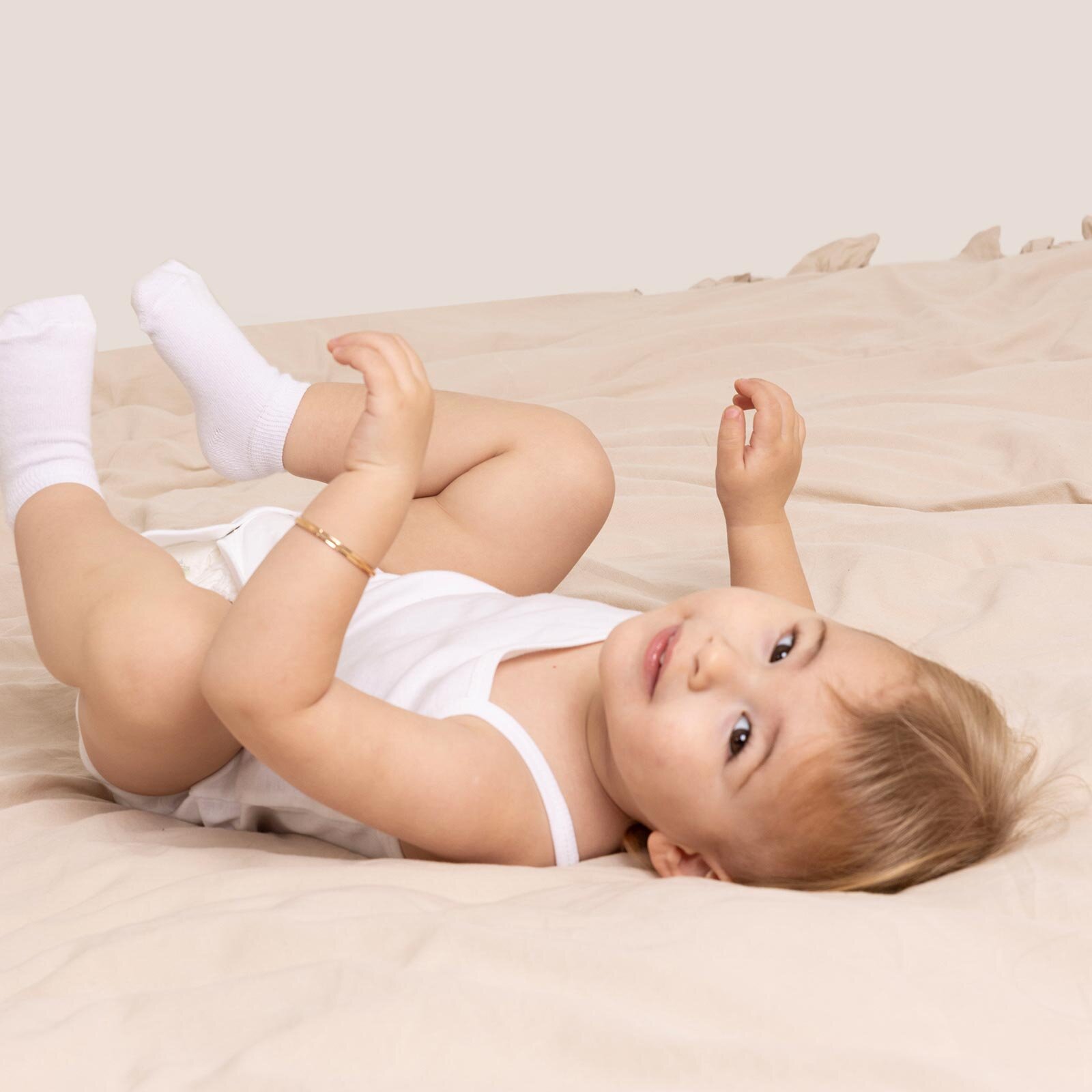 Beyaz İp Askılı Body