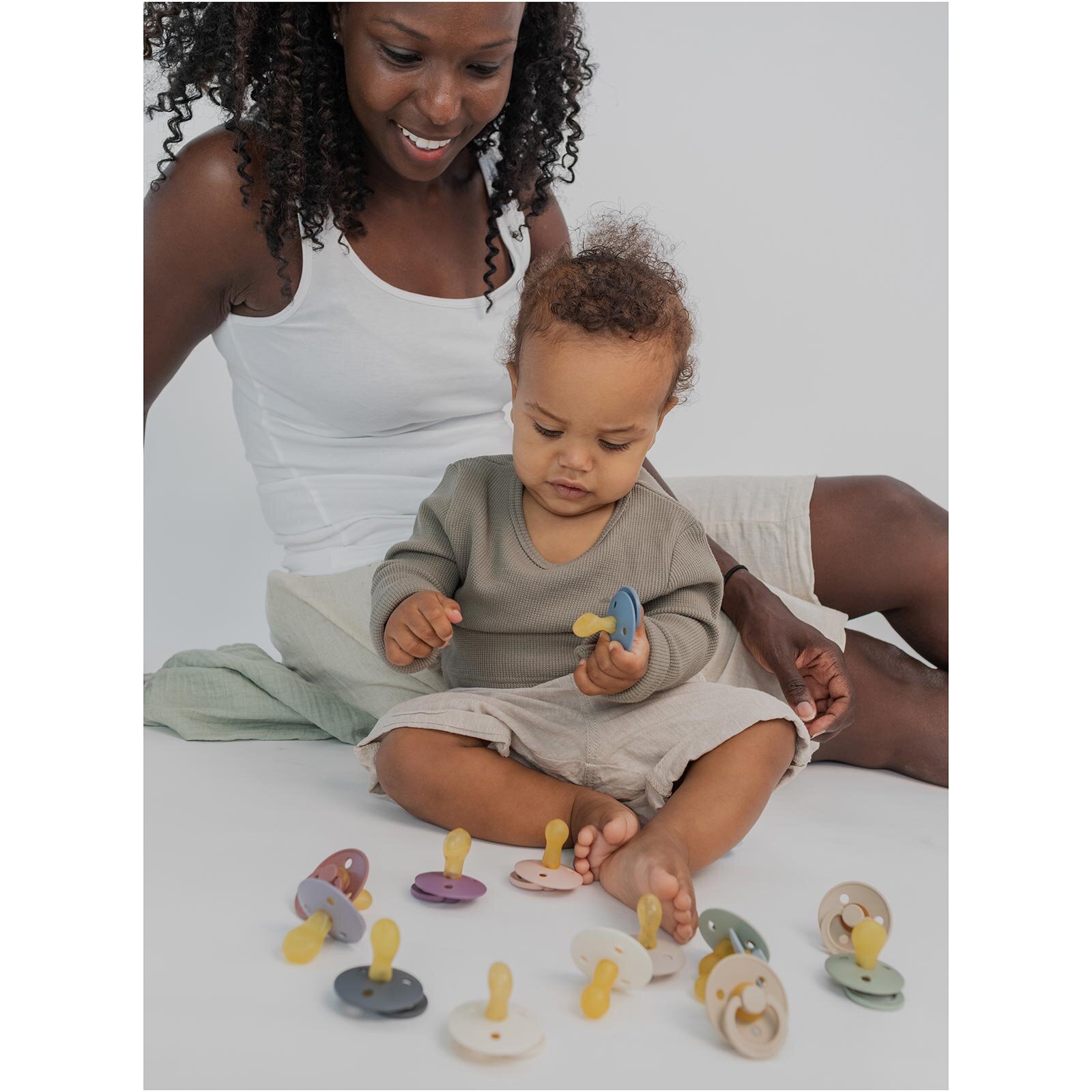 Bibs Colour Anatomik Damaklı Emzik-Sage-0-6 Ay Bibs Colour Anatomik Damaklı Emzik-Sage-0-6 Ay