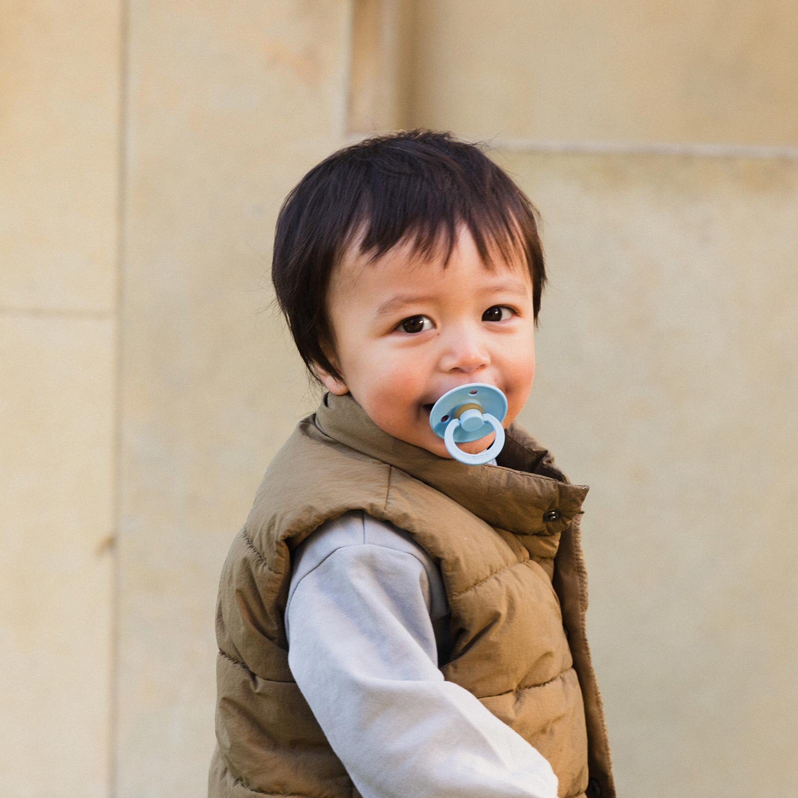 Bibs Colour Kauçuk Emzik-BabyBlue-18+ Ay