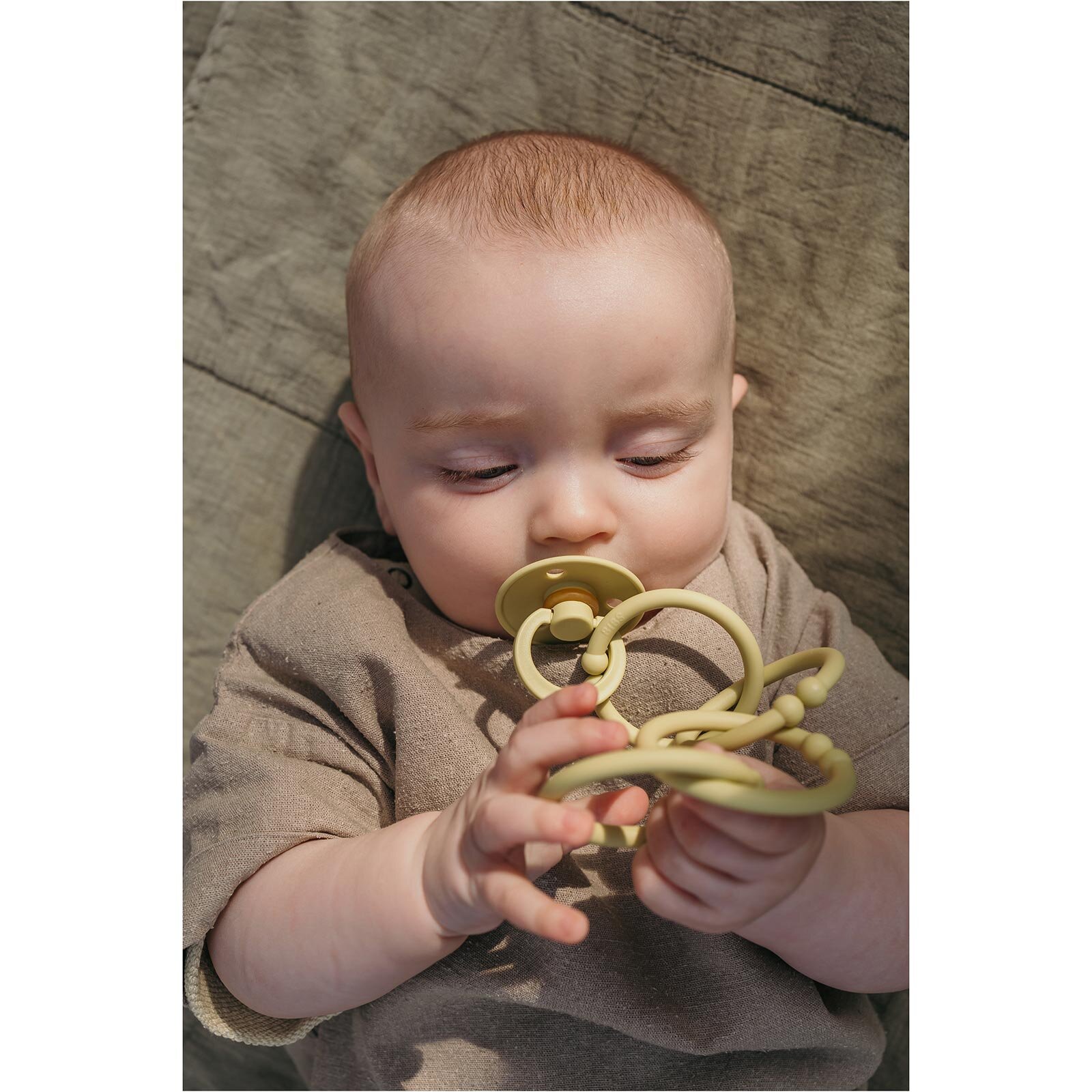 Bibs Colour Kauçuk Emzik-Mustard-6+ Ay