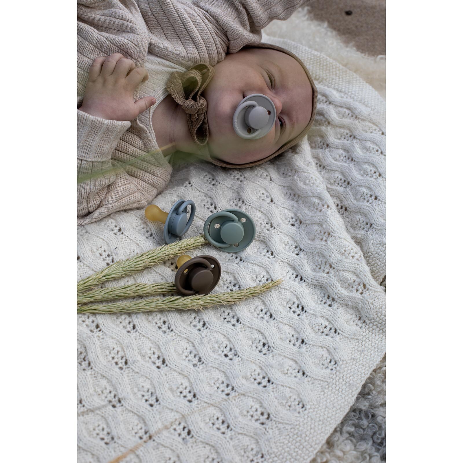 Bibs De Lux Silikon Emzik-Blush-0-36 Ay