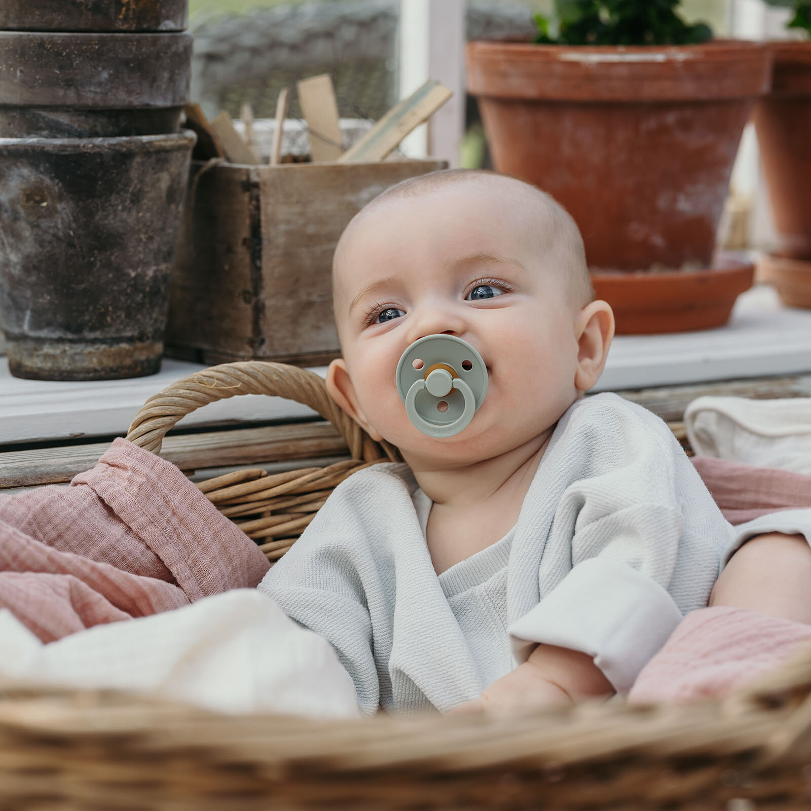 Bibs Colour Kauçuk Emzik-Sage-18+ Ay