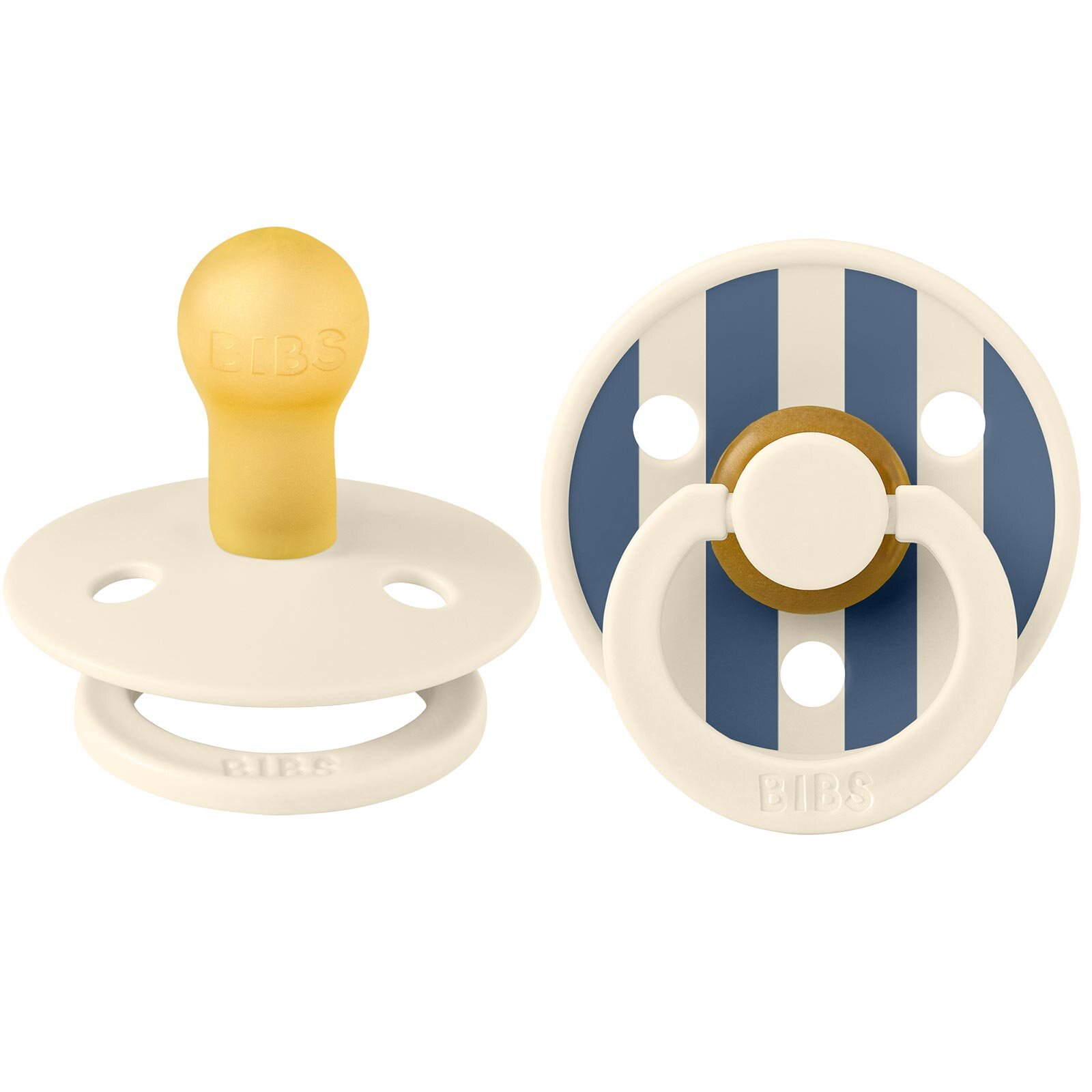 Bibs Studio Colour Block Kauçuk Emzik-Steel 0-6 Ay