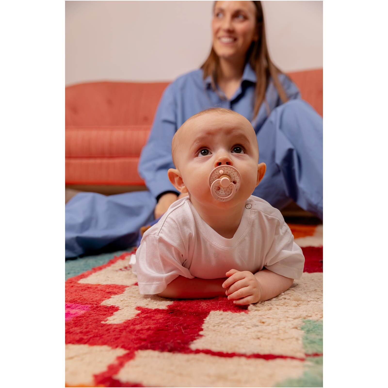 Bibs Studio Colour Jasmine Field Emzik-Blush 6+Ay