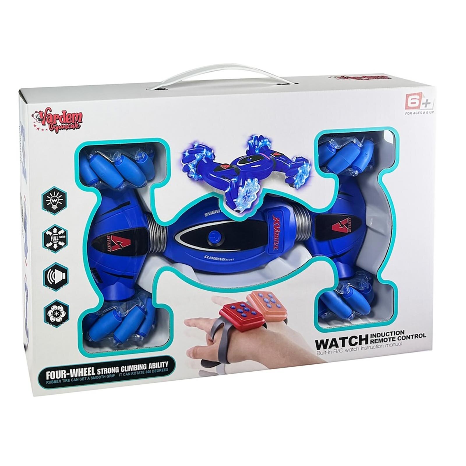 Bilekten Kontrollü 2.4G Işıklı ve Müzikli Araba