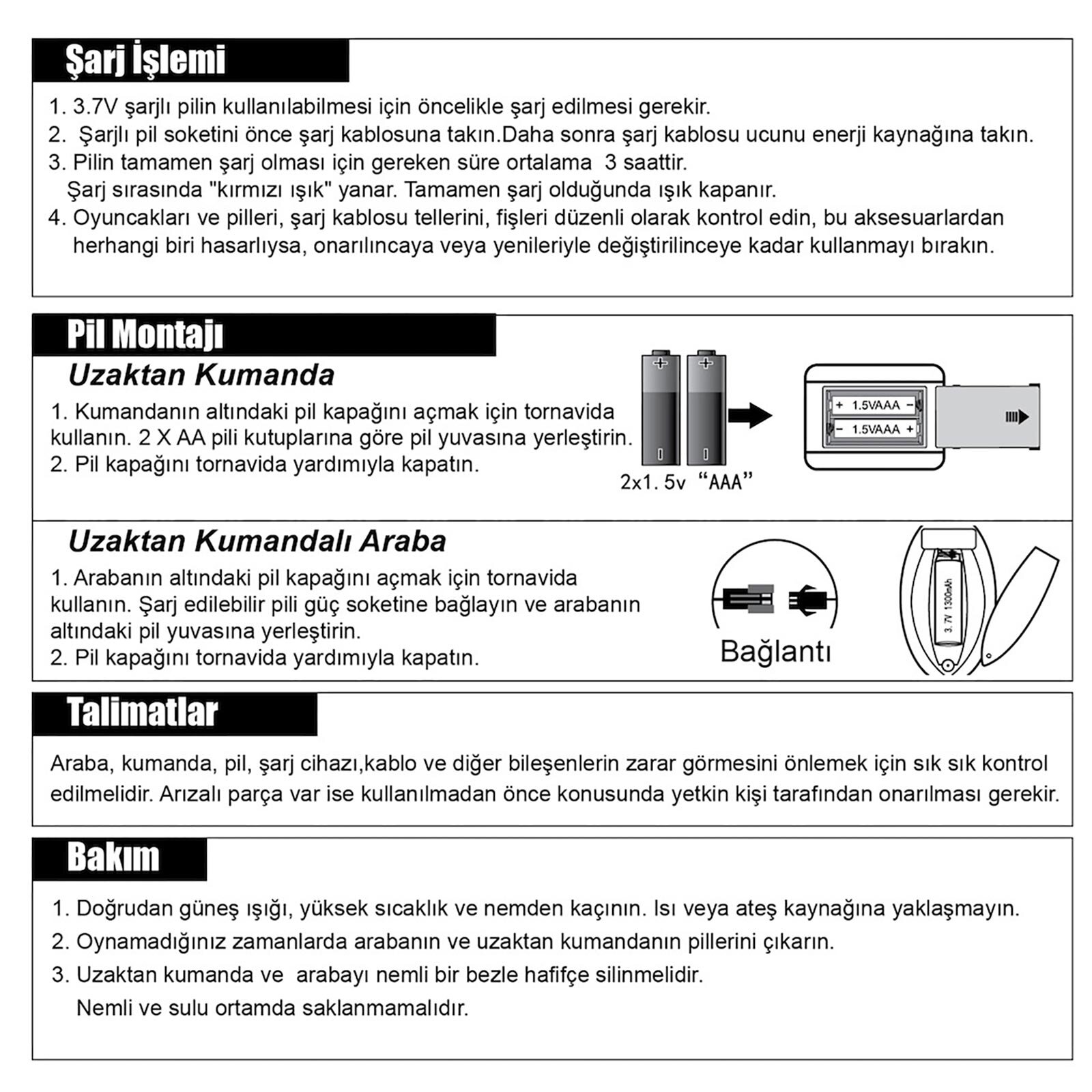 Bilekten Kontrollü 2.4G Işıklı ve Müzikli Araba