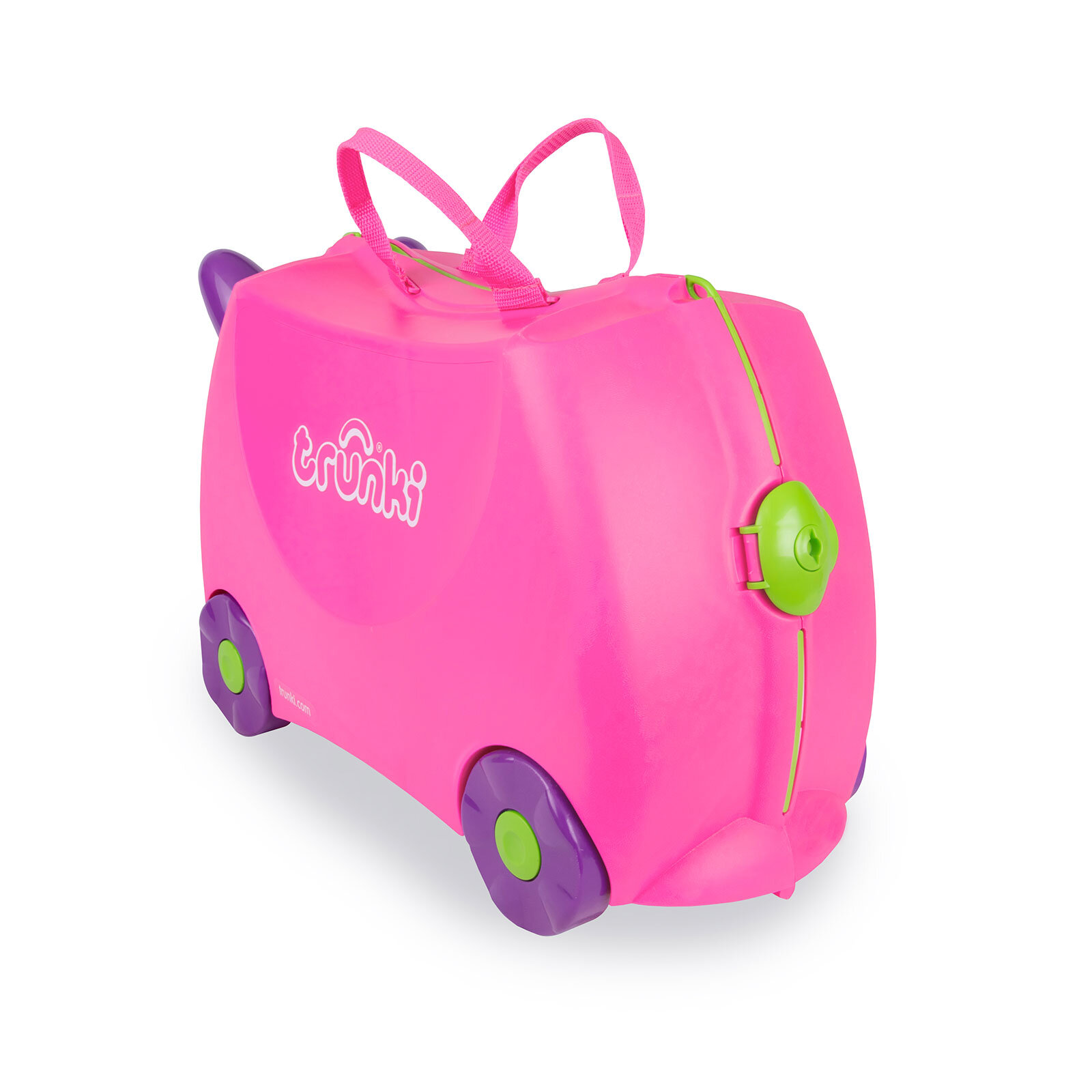Binilen ve Sürülen Çocuk Bavulu Pembe Trixie
