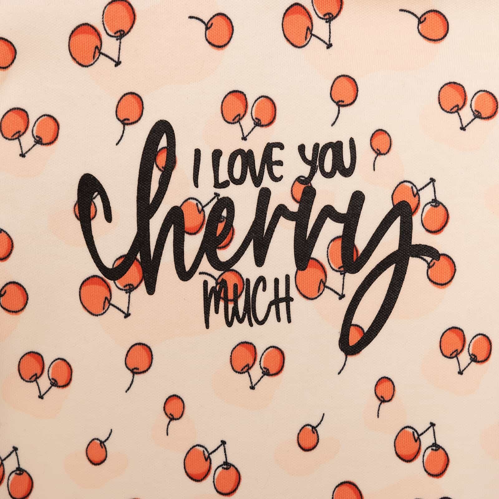 Kız Bebek Pijama Takım İnterlok Vişne Desen Çıtçıtlı Bisiklet Yaka Uzun Kol Pembe Kız Bebek Pijama Takım İnterlok Vişne Desen Çıtçıtlı Bisiklet Yaka Uzun Kol Pembe